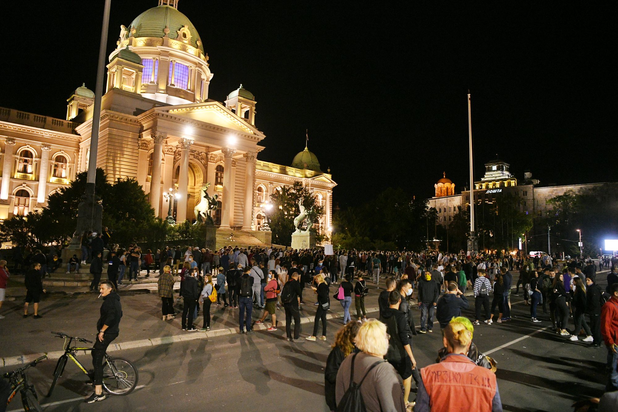 Beograd 12.07.2020. Protest, demonstracije, šesti dan, 6 dan, Skupština Foto: Filip Krainčanić/Nova.rs