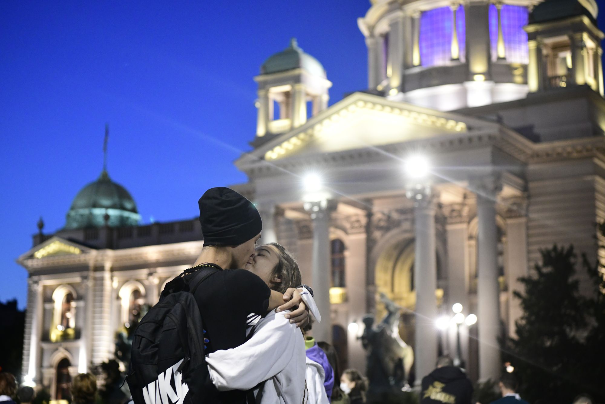 Beograd 12.07.2020. Protest, demonstracije, šesti dan, 6 dan, Skupština Foto: Goran Srdanov/Nova.rs