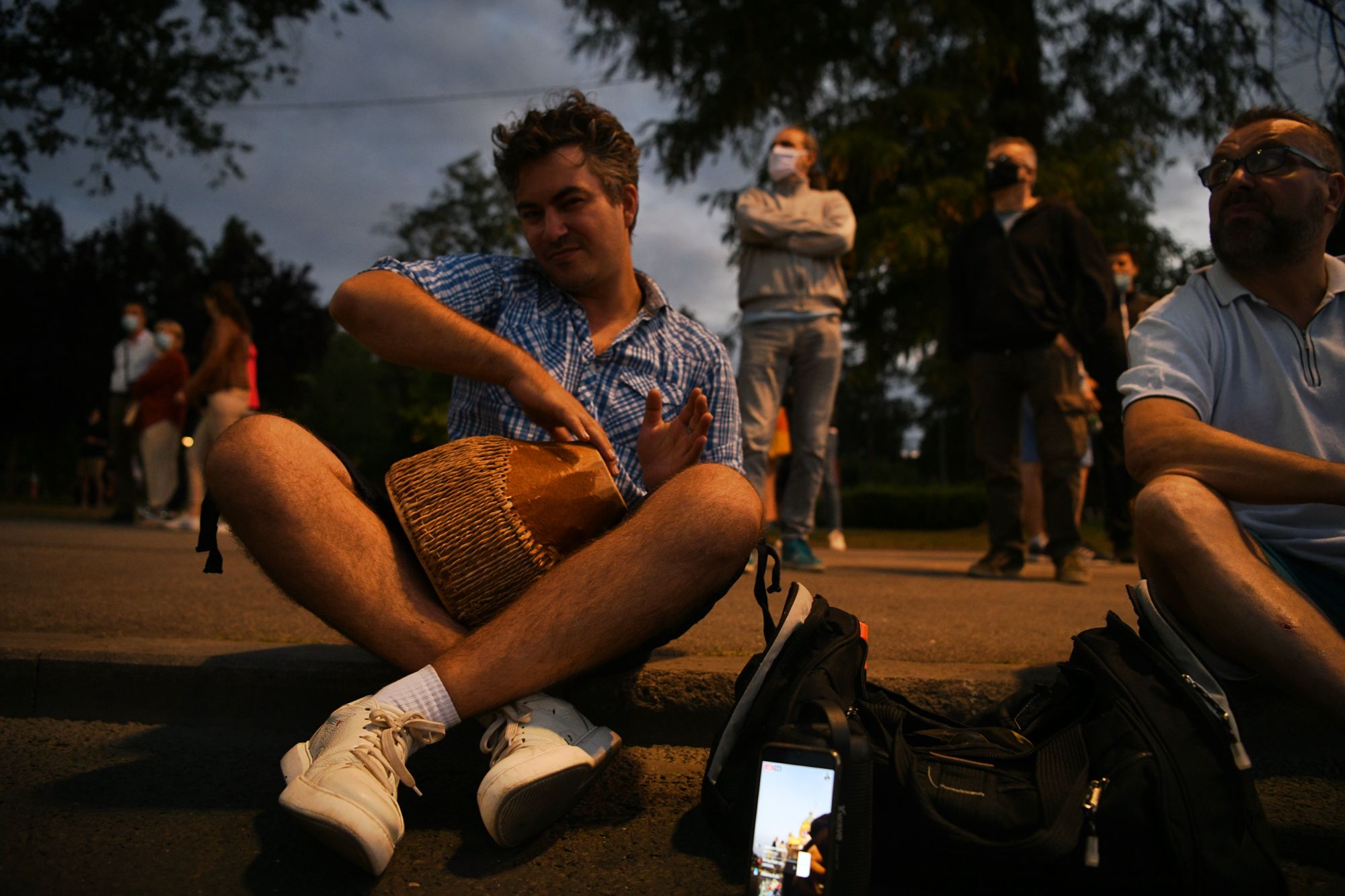 Beograd 12.07.2020. Zoran Lutovac. Protest, demonstracije, šesti dan, 6 dan, pre početka Foto: Filip Krainčanić/Nova.rs