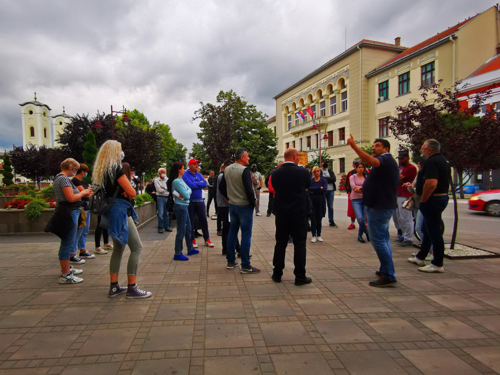 Čačak 12.07.2020. Protest, demonstracije, okupljanje, četvrti dan, 4 dan Foto: Nenad Nešović