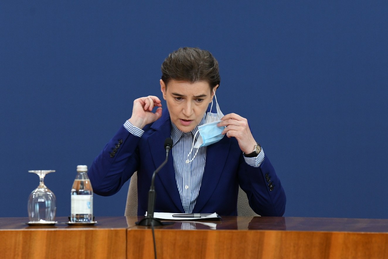 Beograd, 13.07.2020. Vlada Srbije, konferencija za štampu, koronavirus, krizni štab, Ana Brnabić Foto: Vesna Lalić/Nova.rs