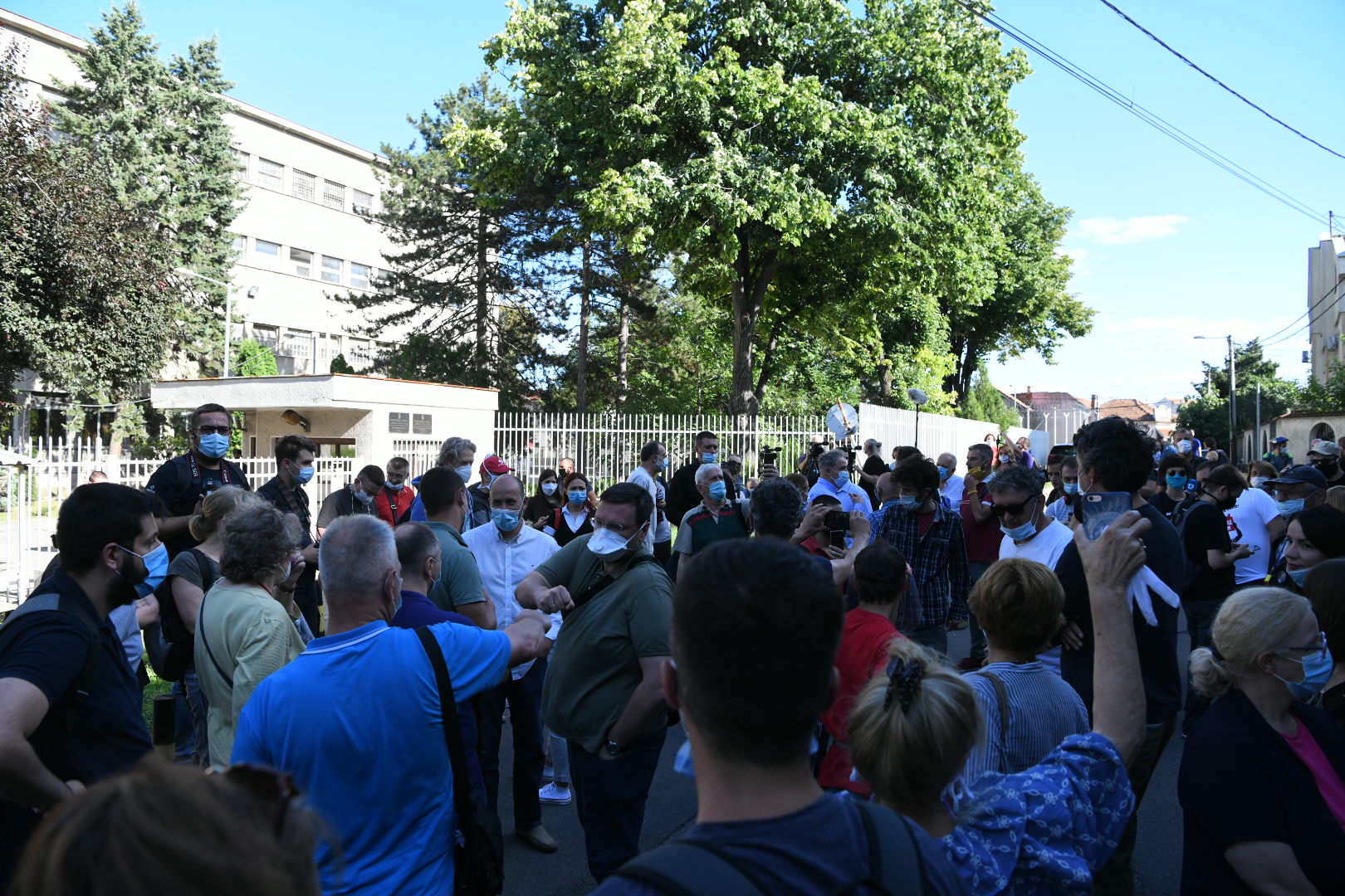 Beograd 13. jul 2020. Protest ispred Centralnog zatvora Foto:Vesna Lalić/Nova.rs