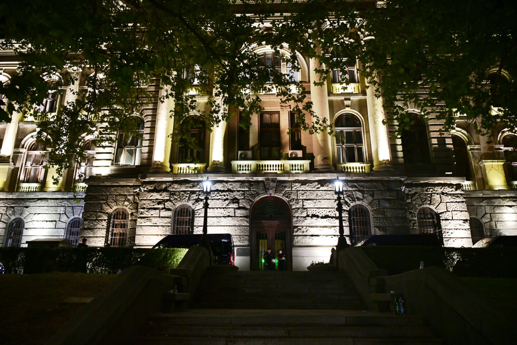 Beograd 13. jul 2020. Sedmi dan protesta ispred Skupstine Srbije policija Foto:Goran Srdanov/Nova.rs