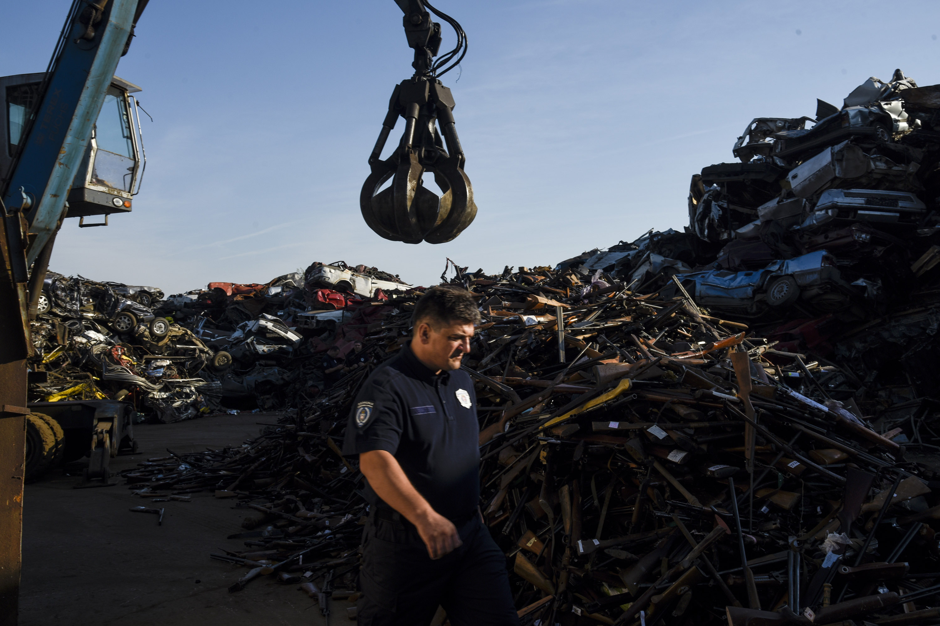 Beograd Deponija, ilegalno oružije, uništavanje oružja, puške Foto:Nemanja Jovanović