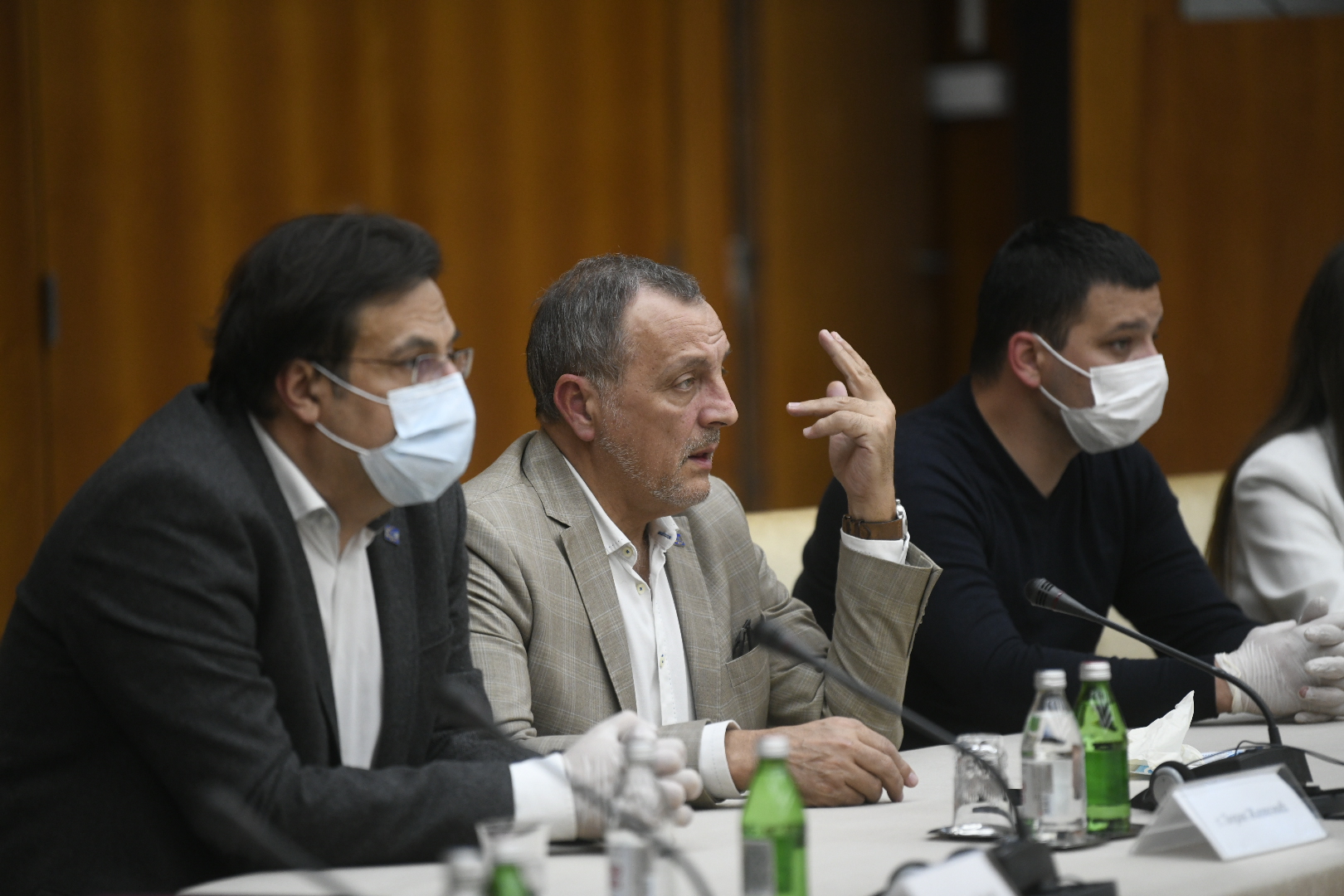 Beograd, 4.5.2020. Palata Srbija, Predsedništvo, konferencija za štampu, Aris Movesijan, Zoran Živković Foto: Nemanja Jovanović/Nova.rs