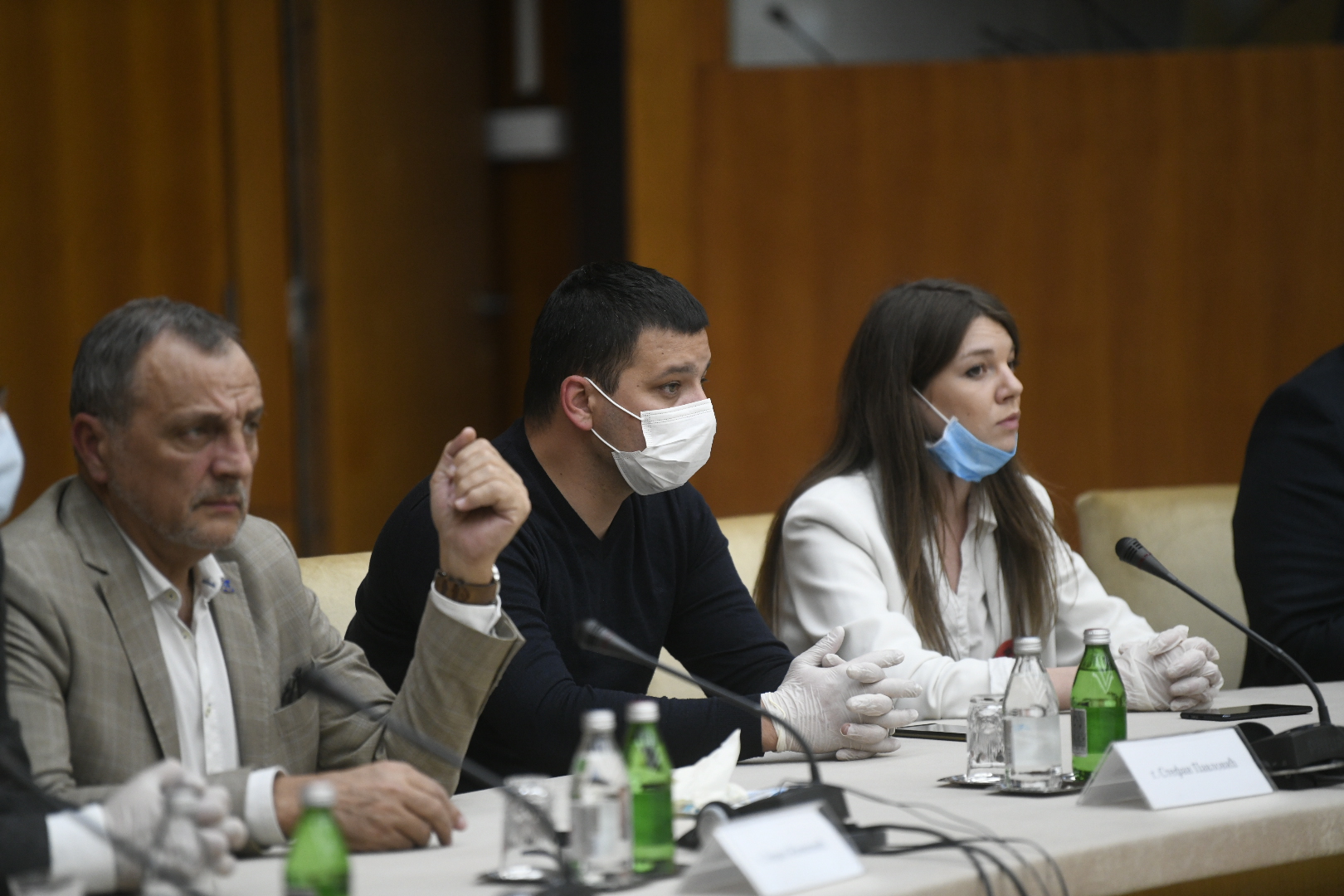 Beograd, 4.5.2020. Palata Srbija, Predsedništvo, konferencija za štampu, Zoran Živković, Valentina Reković Foto: Nemanja Jovanović/Nova.rs