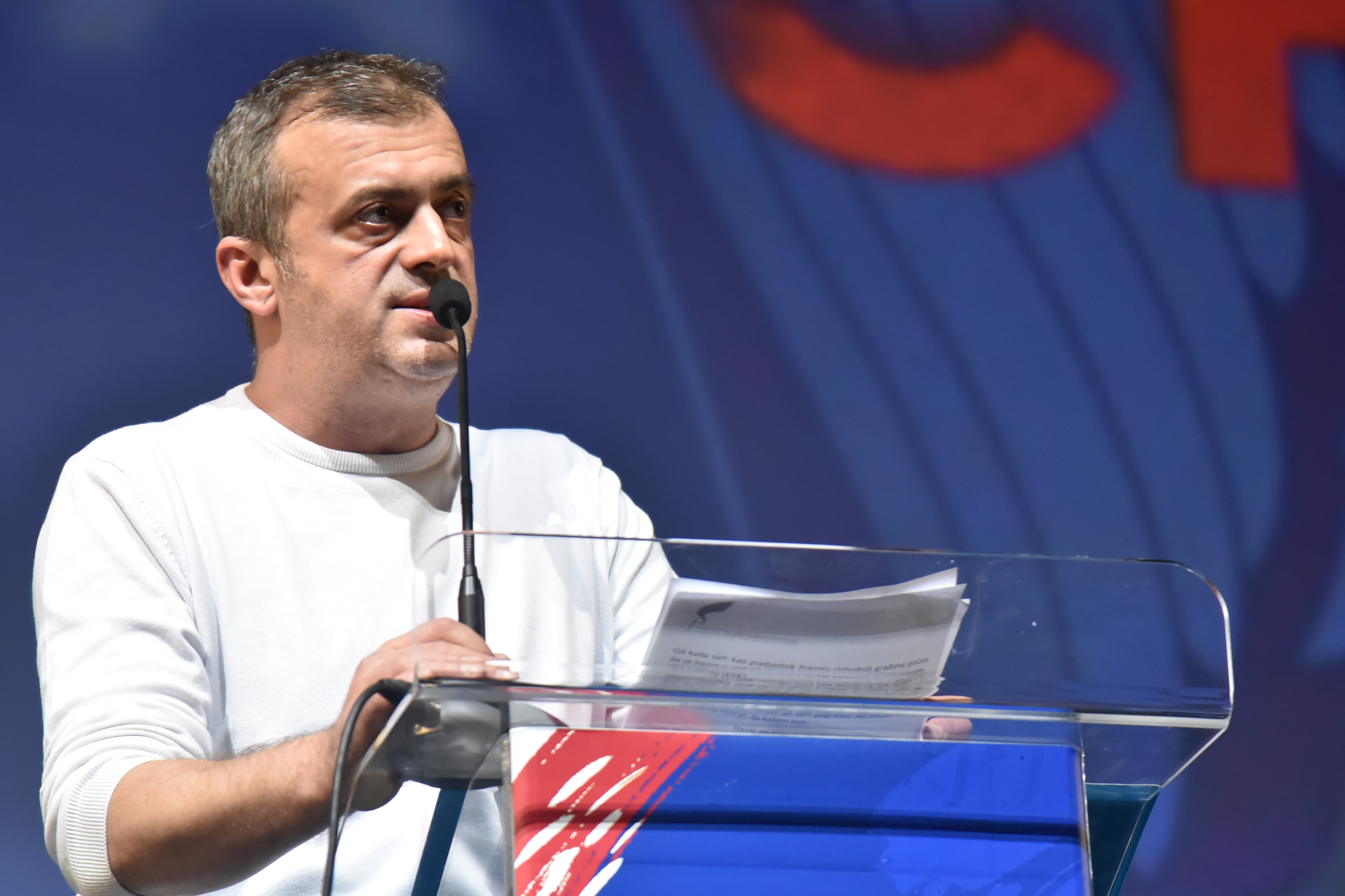 Beograd 01.02.2020. Prvi zajednički skup dela opozicije pod nazivom BOJKOT 2020 u Kombank dvorani U bojkot za Srbiju, Sergej Trifunović Foto: Nemanja Jovanović / Nova.rs