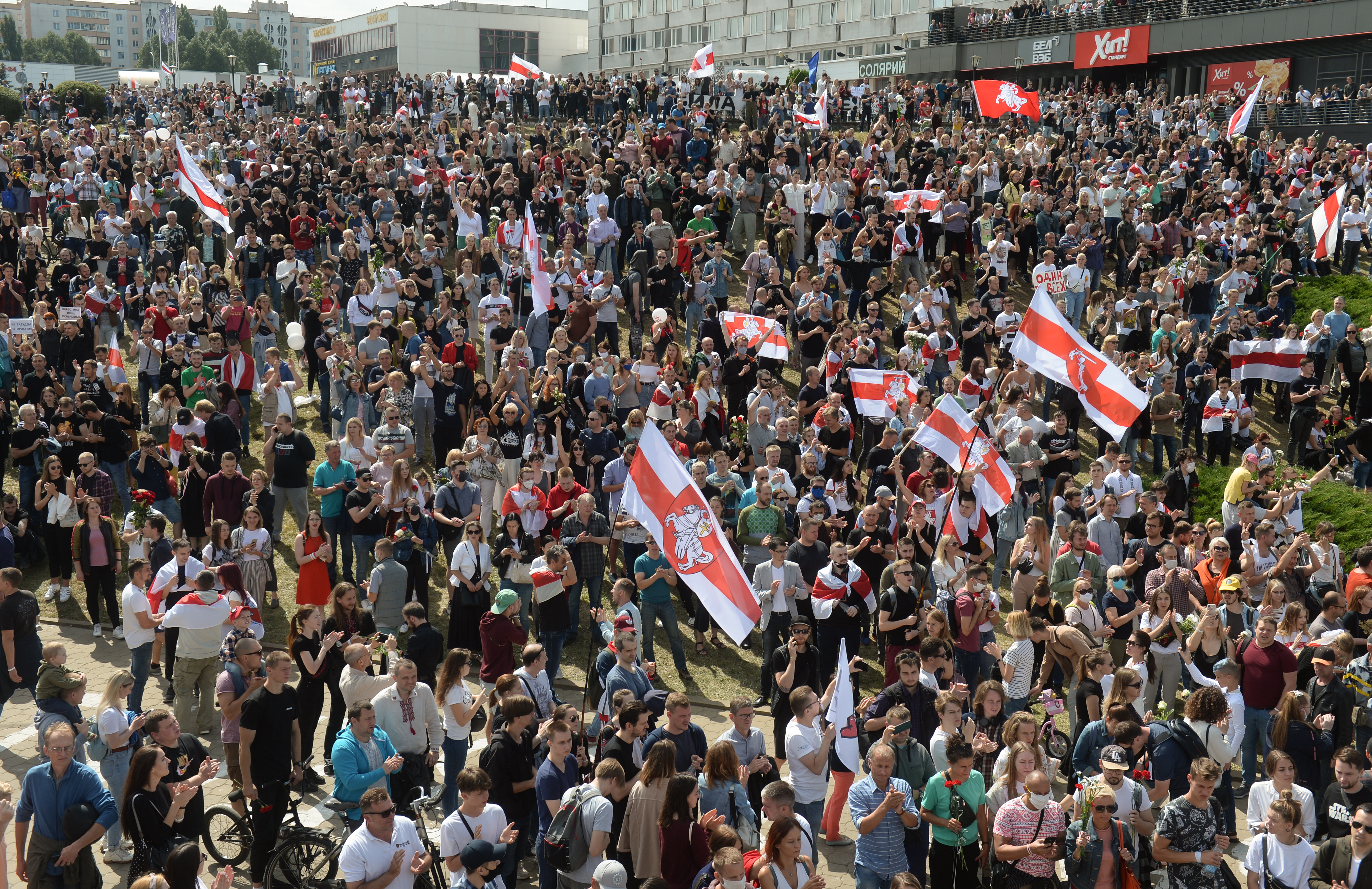 Minsk, Protests in the aftermath of presidential elections in Belarus