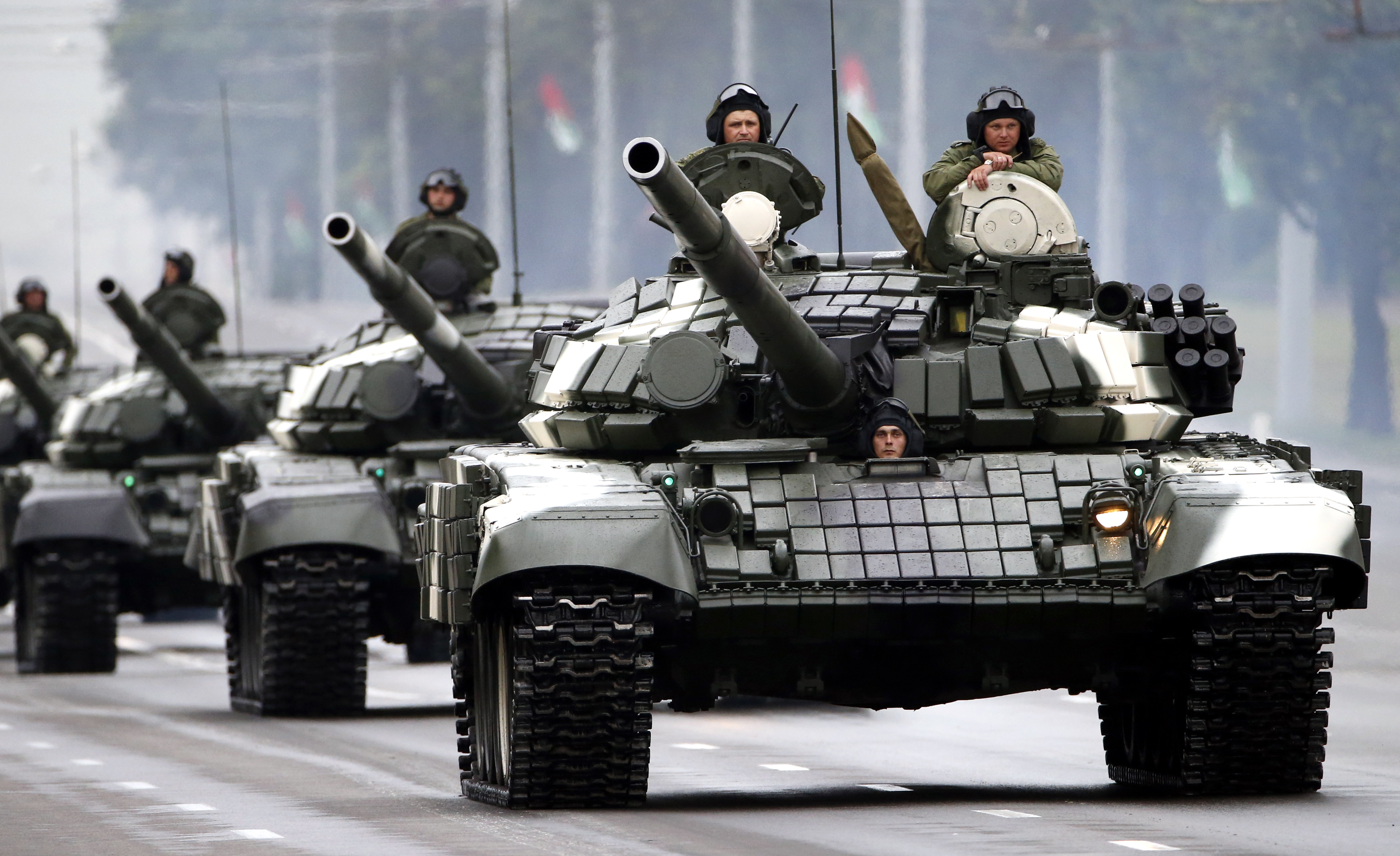 Independence Day military parade rehearsal in Minsk