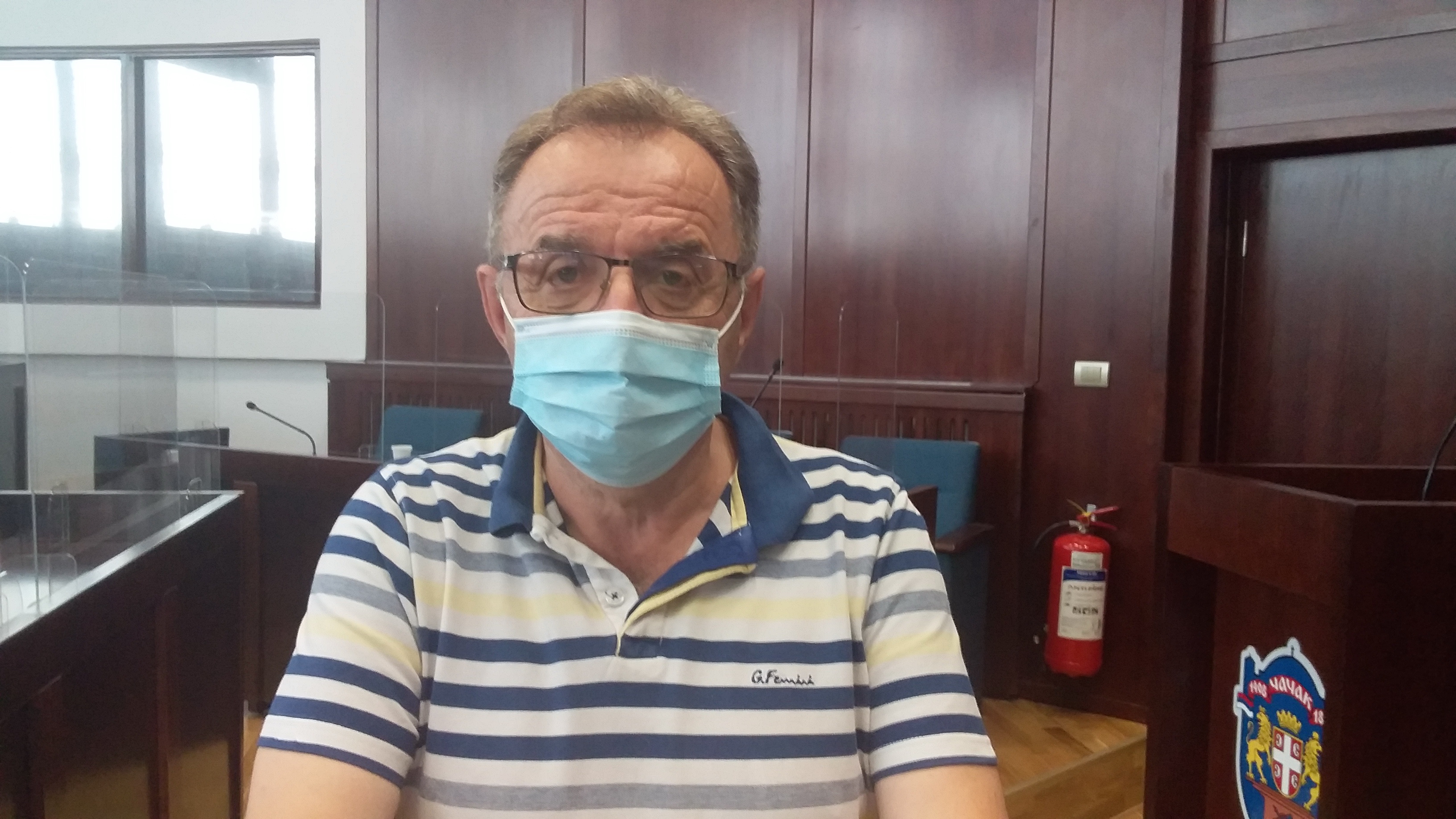dr Mihailo Luković , član radnog tima za praćenje epidemije u Čačku,