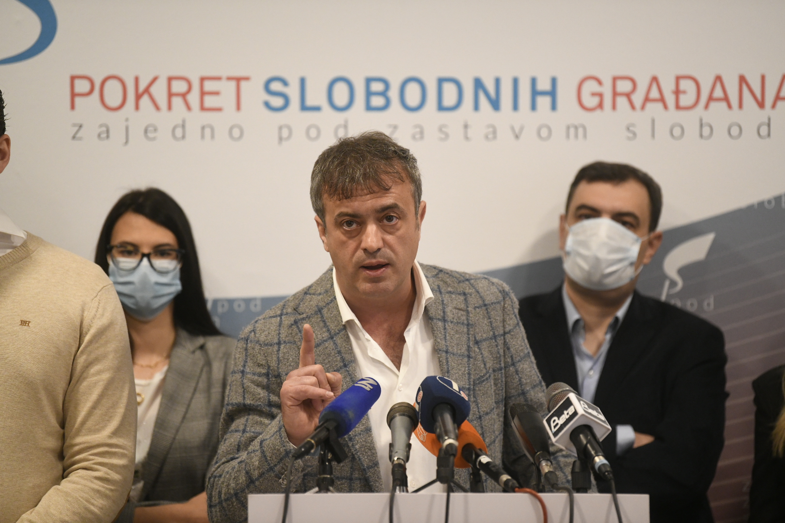 Psg, Pokret slobodnih gradjana, izlazak na izbore, Sergej Trifunovic, Foto: Nemanja Jovanović/Nova.rs