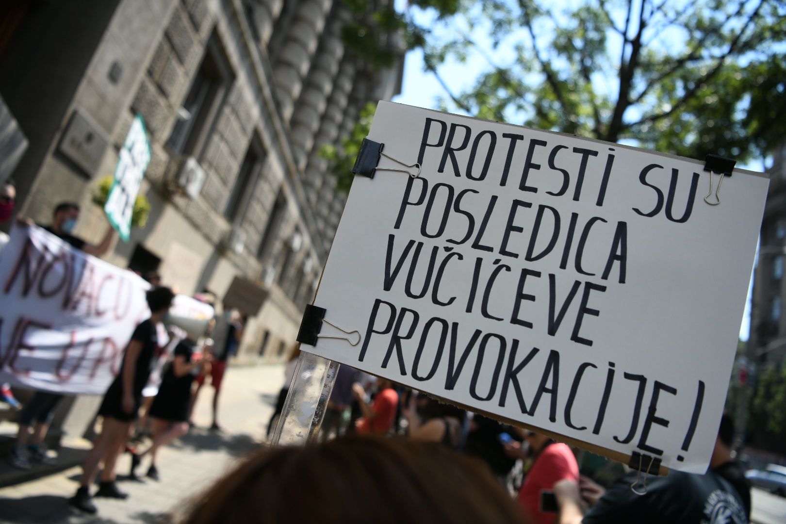 Beograd 16.07.2020. Krov nad glavom, protest, nemanjina, zgrada Vlade Srbije Foto: Vesna Lalić/Nova.rs