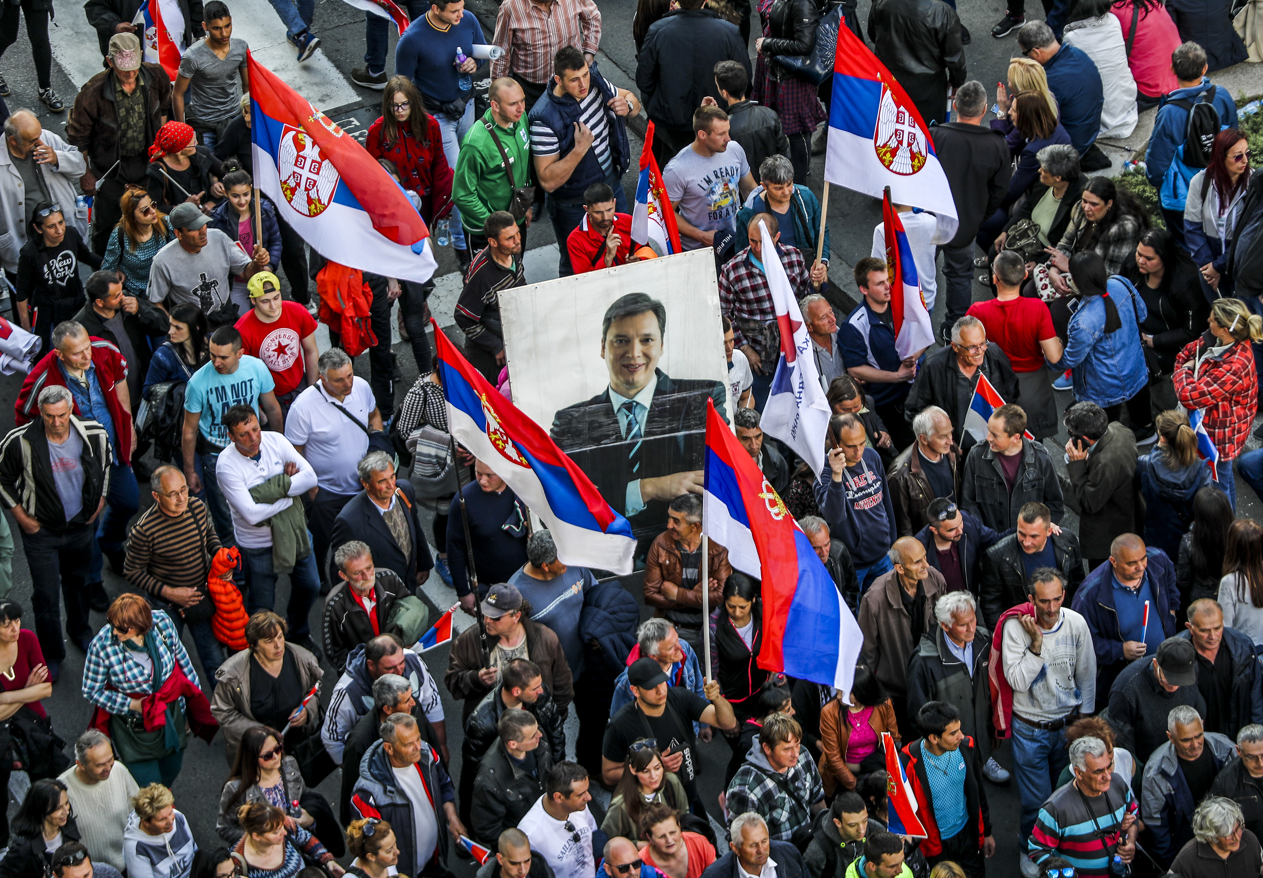 Protest, lideri, Vučić