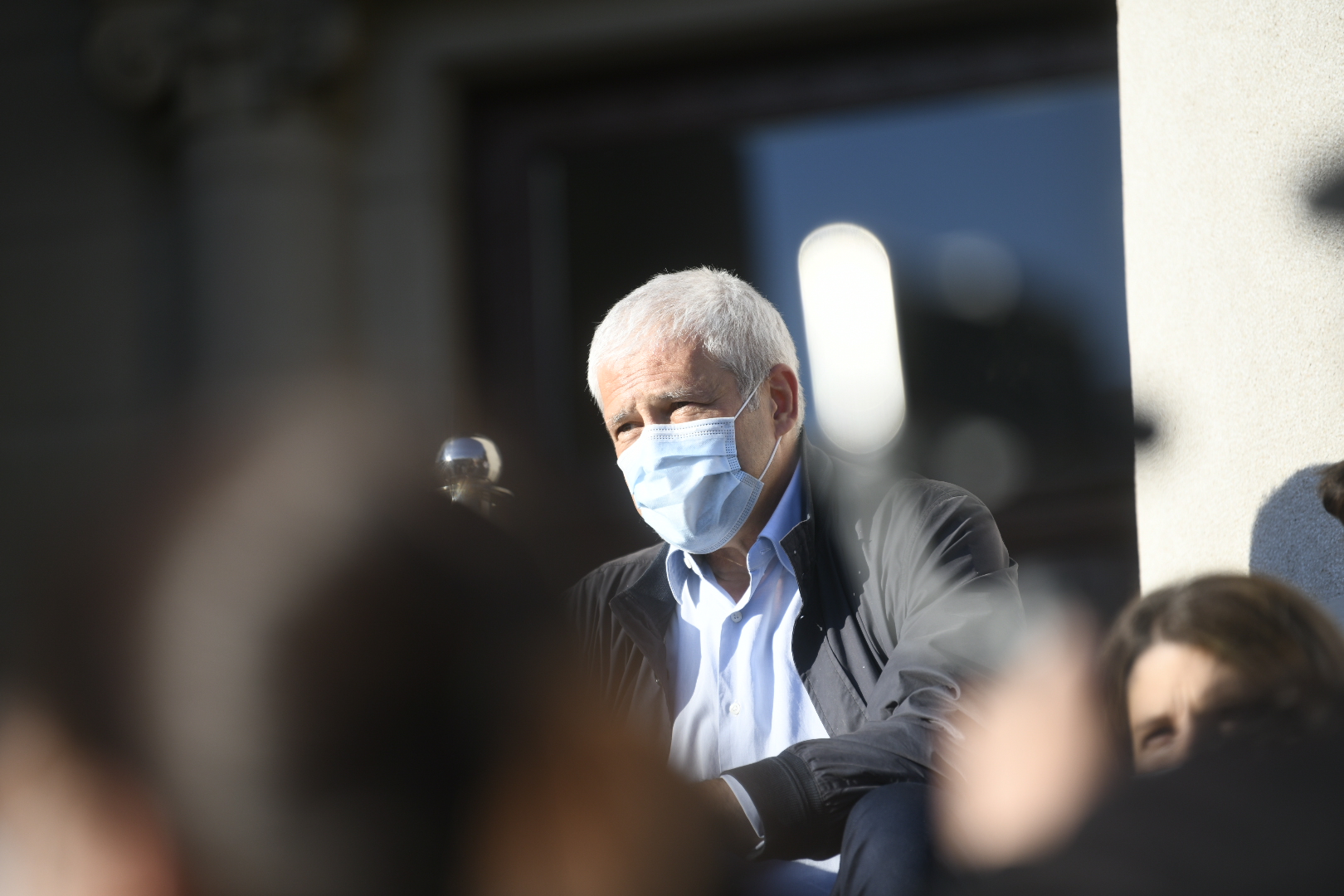 Beograd 30.04.2020. Boris Tadić. Protest, opozicija, Narodna skupština, Skupština, stepenice, vanredno stanje, policijski čas Foto: Nemanja Jovanović/Nova.rs