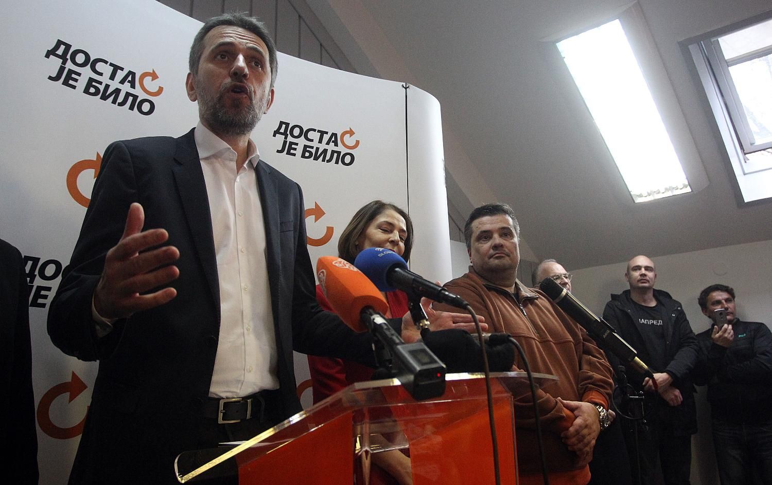 Mesto: Beograd
Datum: 07.03.2020
Dogadjaj: POLITIKA - konferencija za novinare Pokreta Dosta je bilo (DJB) uoči sednice Glavnog odbora 
Ličnosti: Saša Radulović Branka Stamenković