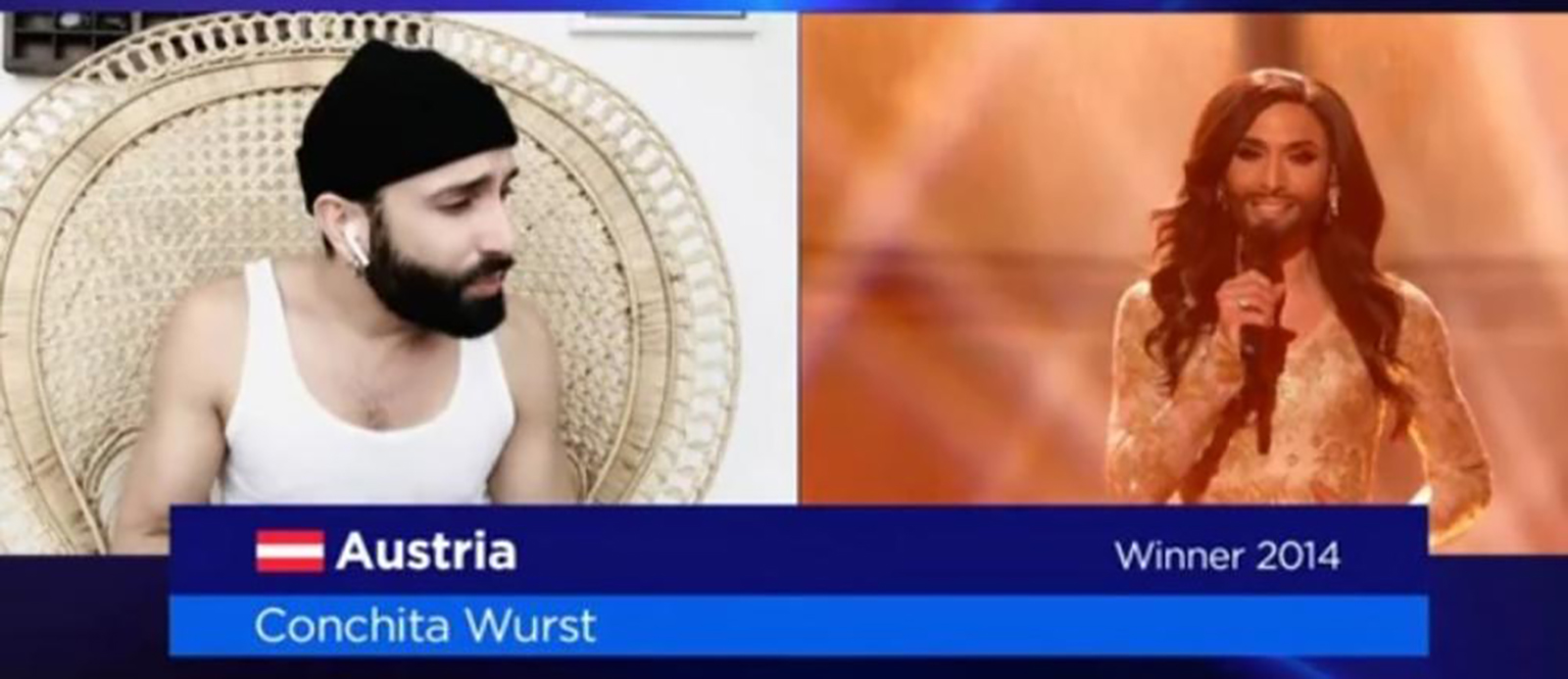 Koncita Vurst, Conchita Wurst, printscreen eurosong, evrovizija