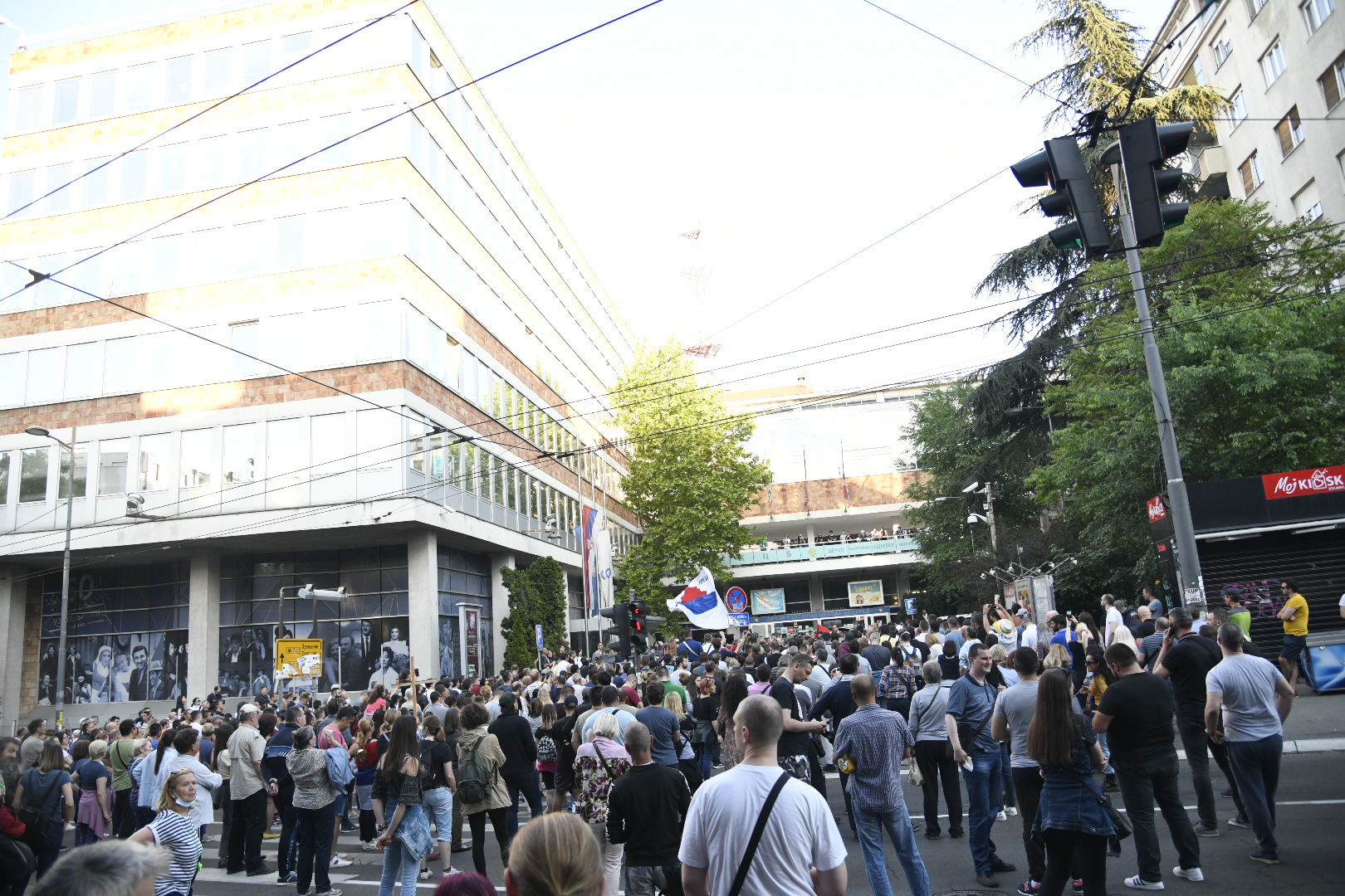 Beograd 09.05.2020. Protest ultradesničara, desničari, pokret Svetlo Foto: Nemanja Jovanović/Nova.rs
