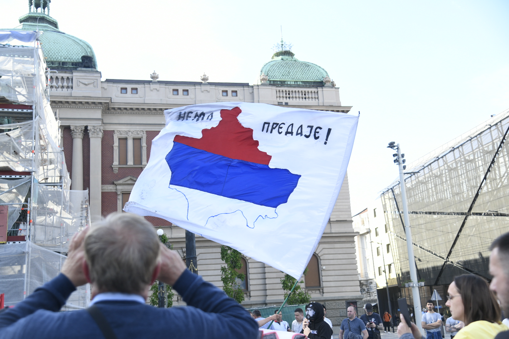 Beograd 09.05.2020. Protest ultradesničara, desničari, pokret Svetlo Foto: Nemanja Jovanović/Nova.rs