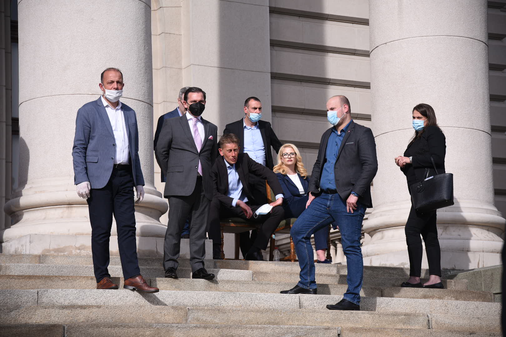 Beograd 10.05.2020. Aleksandar Martinović i Sandra Božić, SNS, Skupština Srbije, štrajk glađu započeli su danas kako članovi vlasti tako i članovi opozicije Foto: Dragan Mujan/Nova.rs
