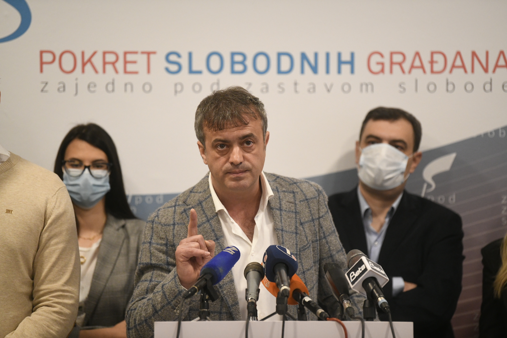Psg, Pokret slobodnih gradjana, izlazak na izbore, Sergej Trifunovic, Foto: Nemanja Jovanović/Nova.rs