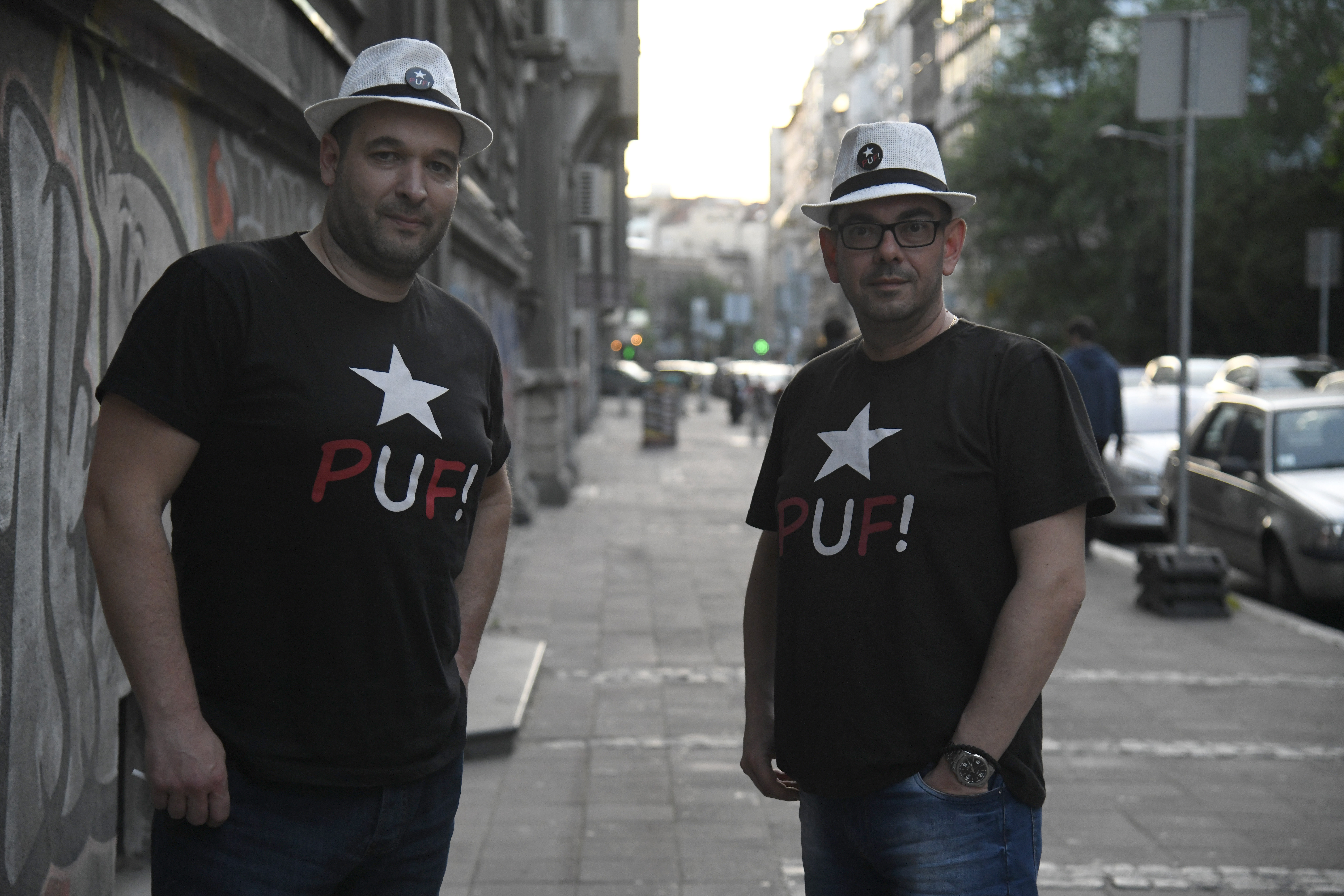 Beograd, 13.05.2020. Pokret ujedinjenih fantoma, fantomi,  PUF! Miljan Čičić, Milan Pernat Foto: Nemanja Jovanović/Nova.rs