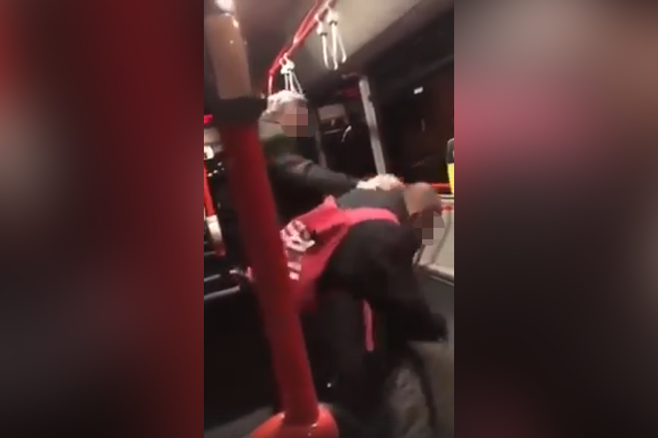 Jagodina, Koncarevo, Tresnjica, tuca u autobusu, foto Printscreen Facebook/Infocentrala Portal