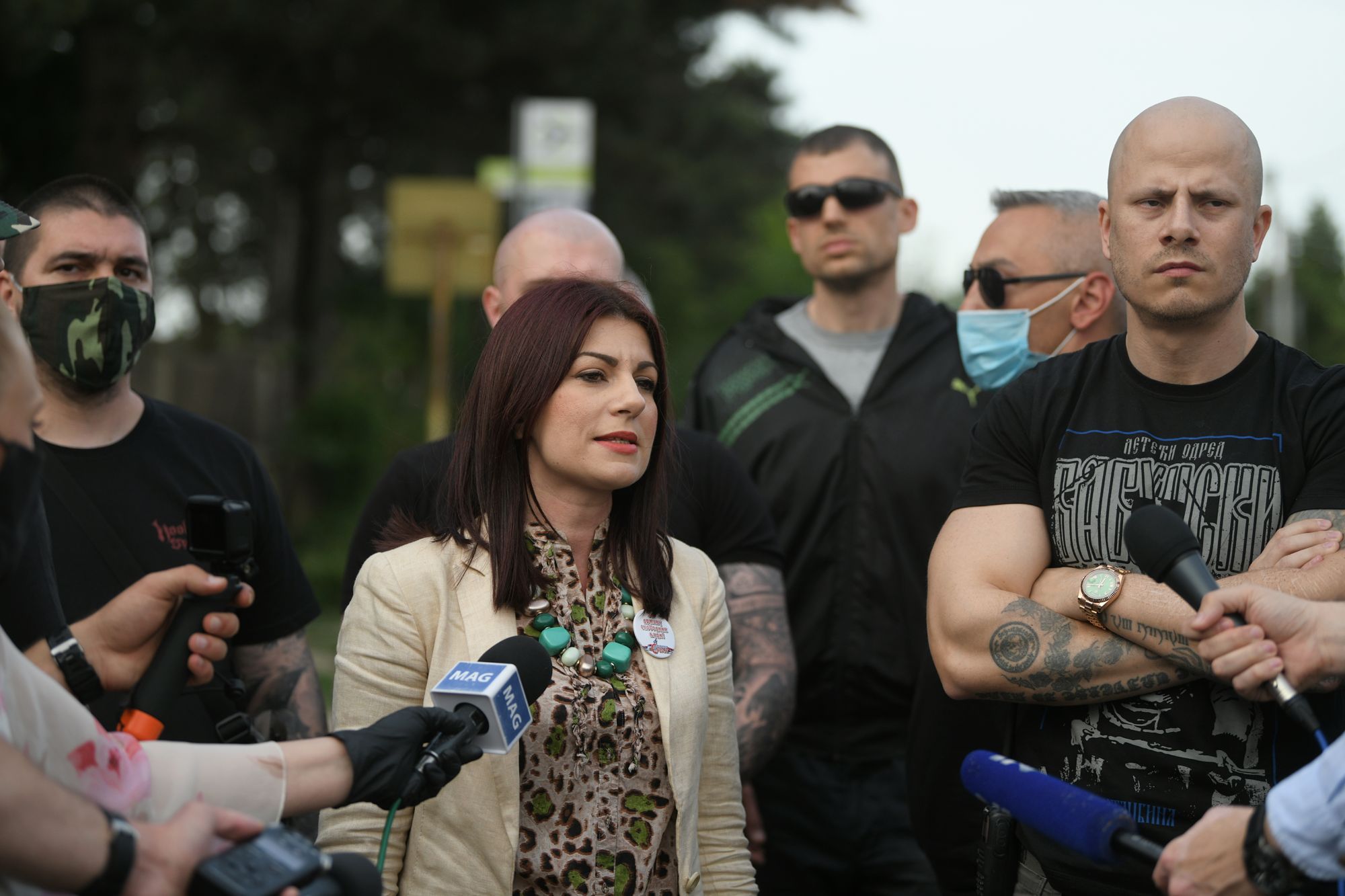 Obrenovac Beograd 13.05.2020. Okupljanje ispred Komesarijata za  izbeglice Pavle Bihali  Foto:Filip Krainčanić/Nova.rs