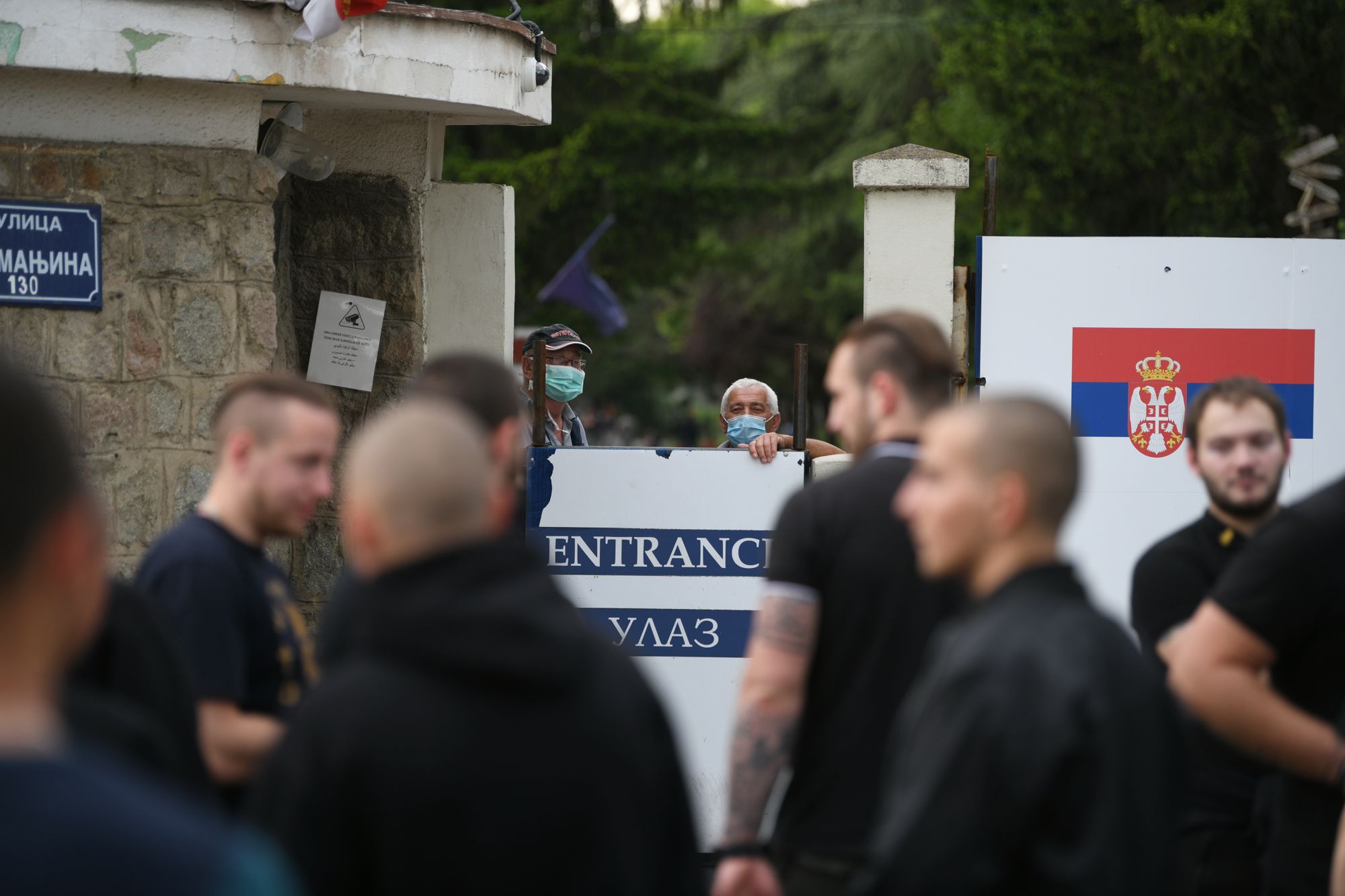 Beograd 13.05.2020. Okupljanje ispred Komesarijata za  izbeglice Foto:Filip Krainčanić/Nova.rs