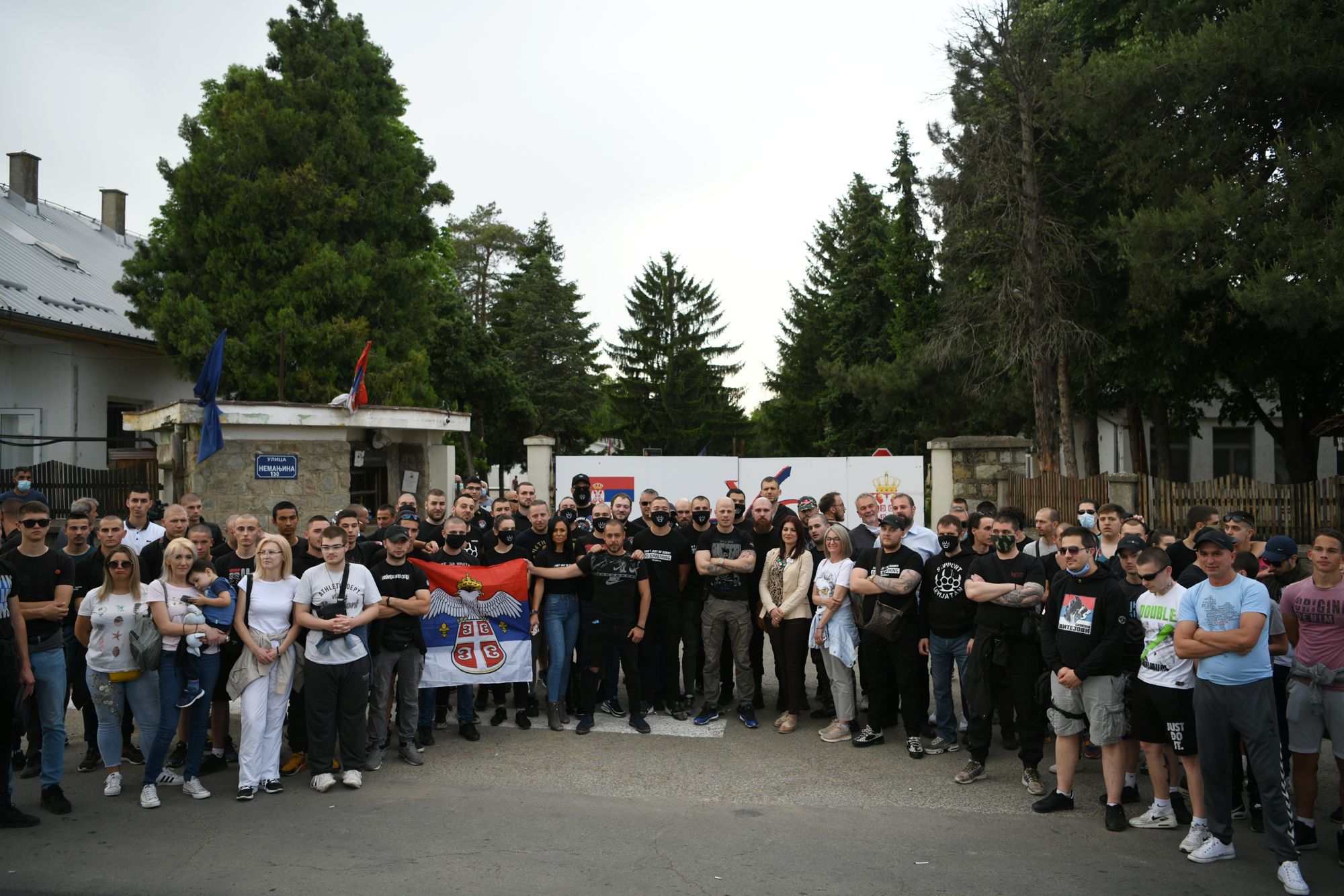 Beograd 13.05.2020. Okupljanje ispred Komesarijata za  izbeglice Foto:Filip Krainčanić/Nova.rs