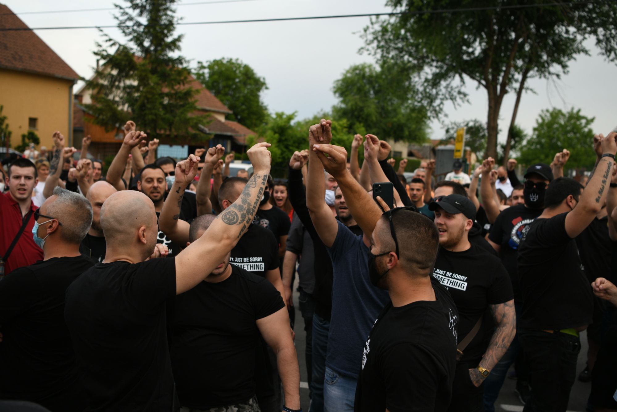 Beograd 13.05.2020. Okupljanje ispred Komesarijata za  izbeglice Foto:Filip Krainčanić/Nova.rs