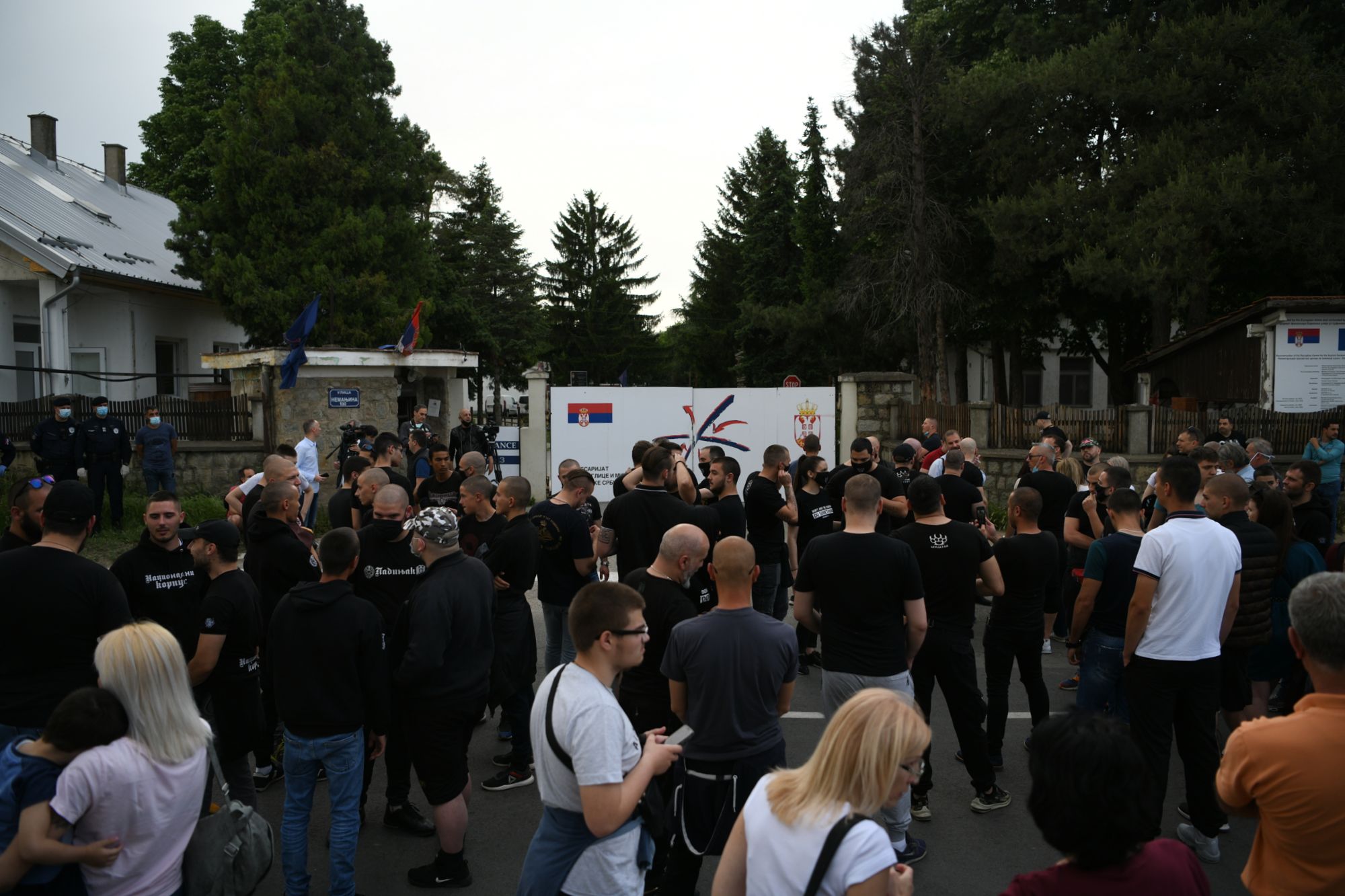 Beograd 13.05.2020. Okupljanje ispred Komesarijata za  izbeglice Foto:Filip Krainčanić/Nova.rs