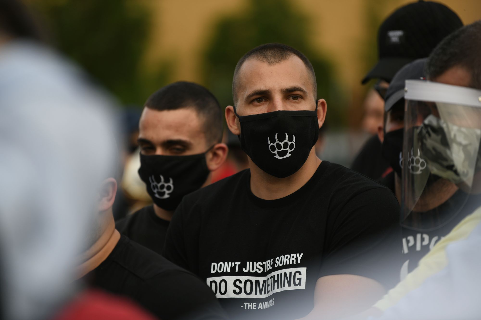 Beograd 13.05.2020. Okupljanje ispred Komesarijata za  izbeglice Foto:Filip Krainčanić/Nova.rs