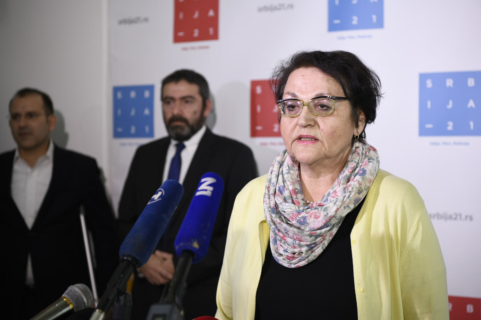 konferencija za novinare organizacije Srbija 21 o učešću na aprilskim izborima, Gordana Čomić Foto: Goran Srdanov/Nova.rs