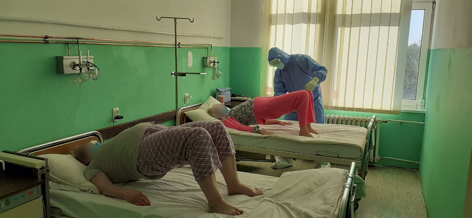 Fizioterapija, fizioterapeut, fizioterapeuti, koronavirus, covid19, covid 19, bolnica, kovid centar, covid centar Foto: Privatna arhiva/Nina Lačanski
