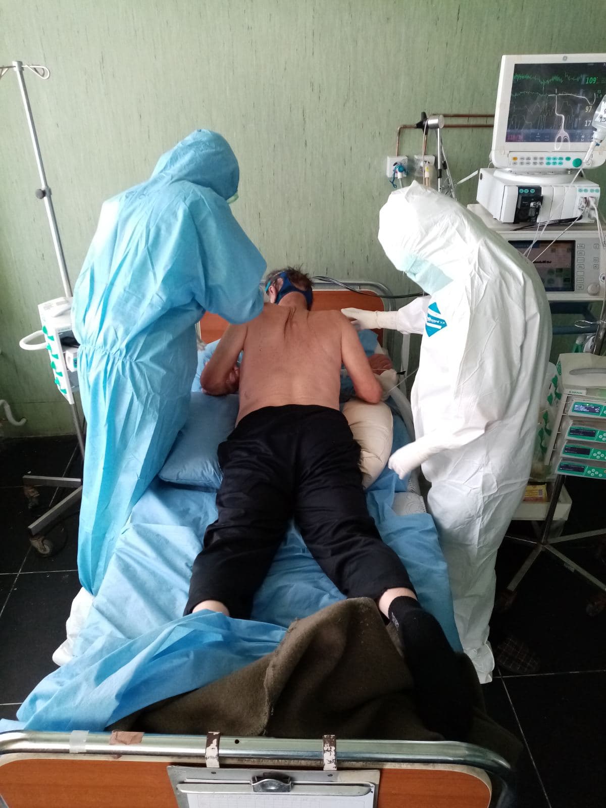 Fizioterapija, fizioterapeut, fizioterapeuti, koronavirus, covid19, covid 19, bolnica, kovid centar, covid centar Foto: Privatna arhiva/Nina Lačanski