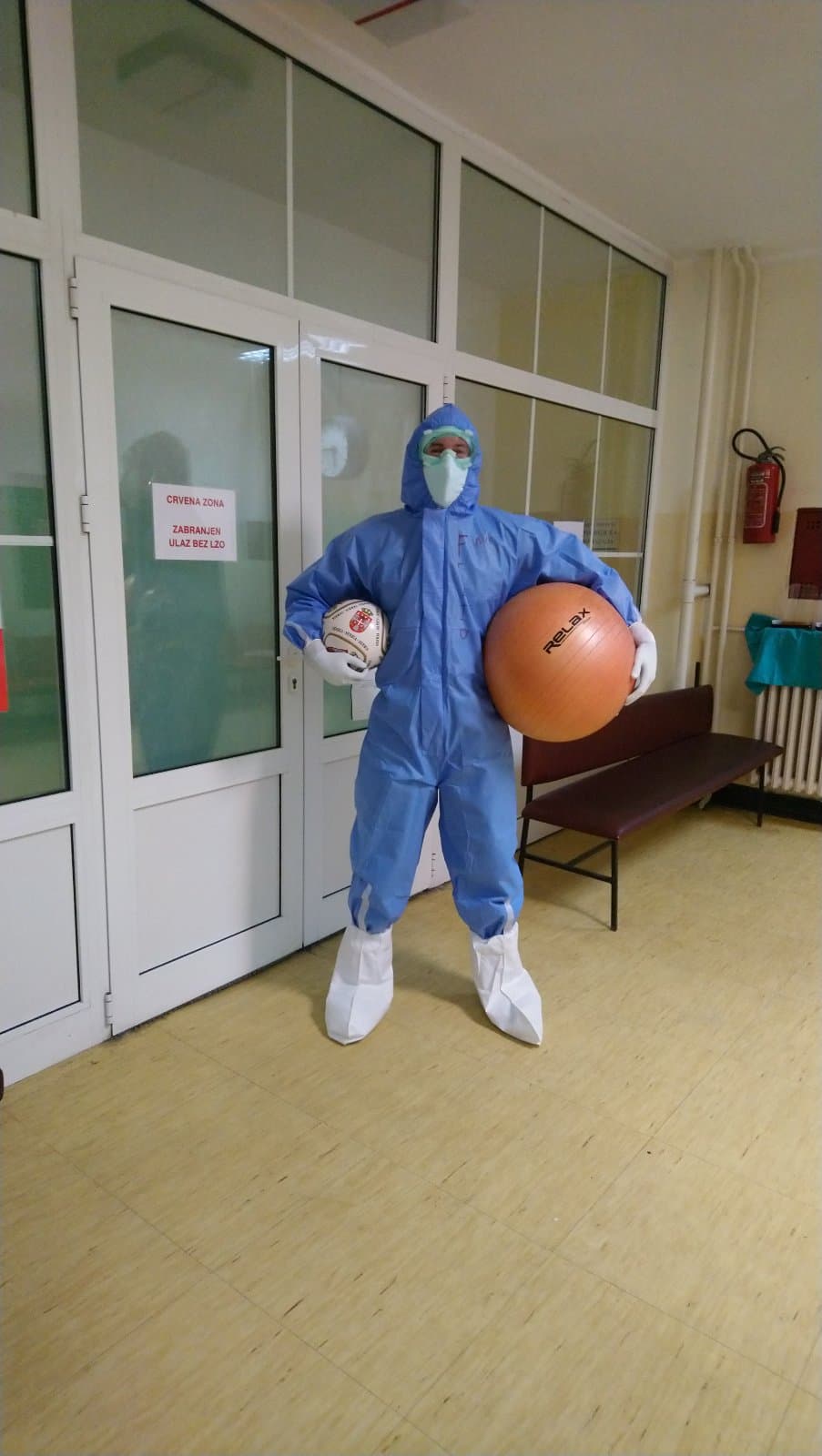 Fizioterapija, fizioterapeut, fizioterapeuti, koronavirus, covid19, covid 19, bolnica, kovid centar, covid centar Foto: Privatna arhiva/Nina Lačanski