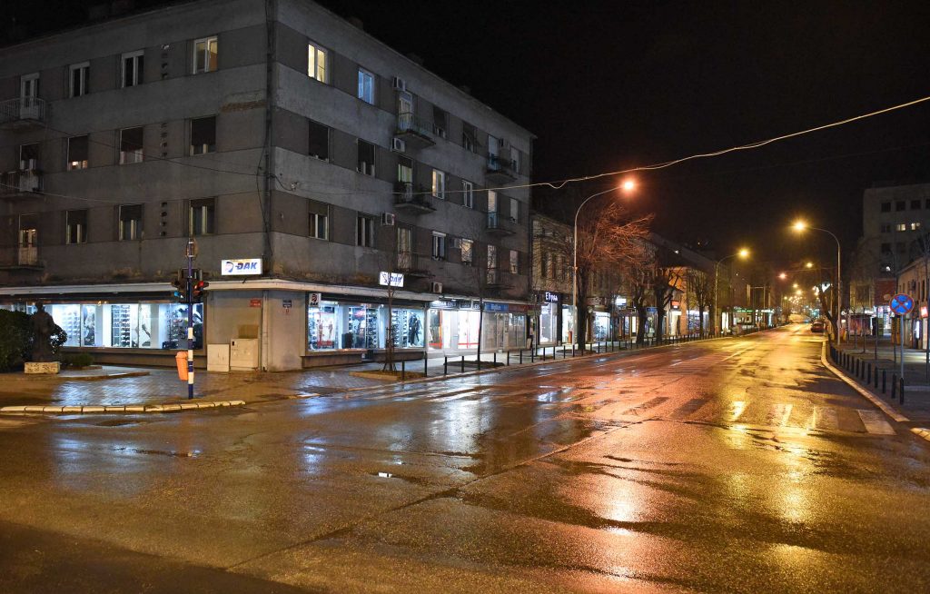 Kragujevac 18.03.2020. Policijski čas, ulice, ulica, prazne ulice, vanredno stanje, koronavirus, reportaža Foto: Predrag Petrović