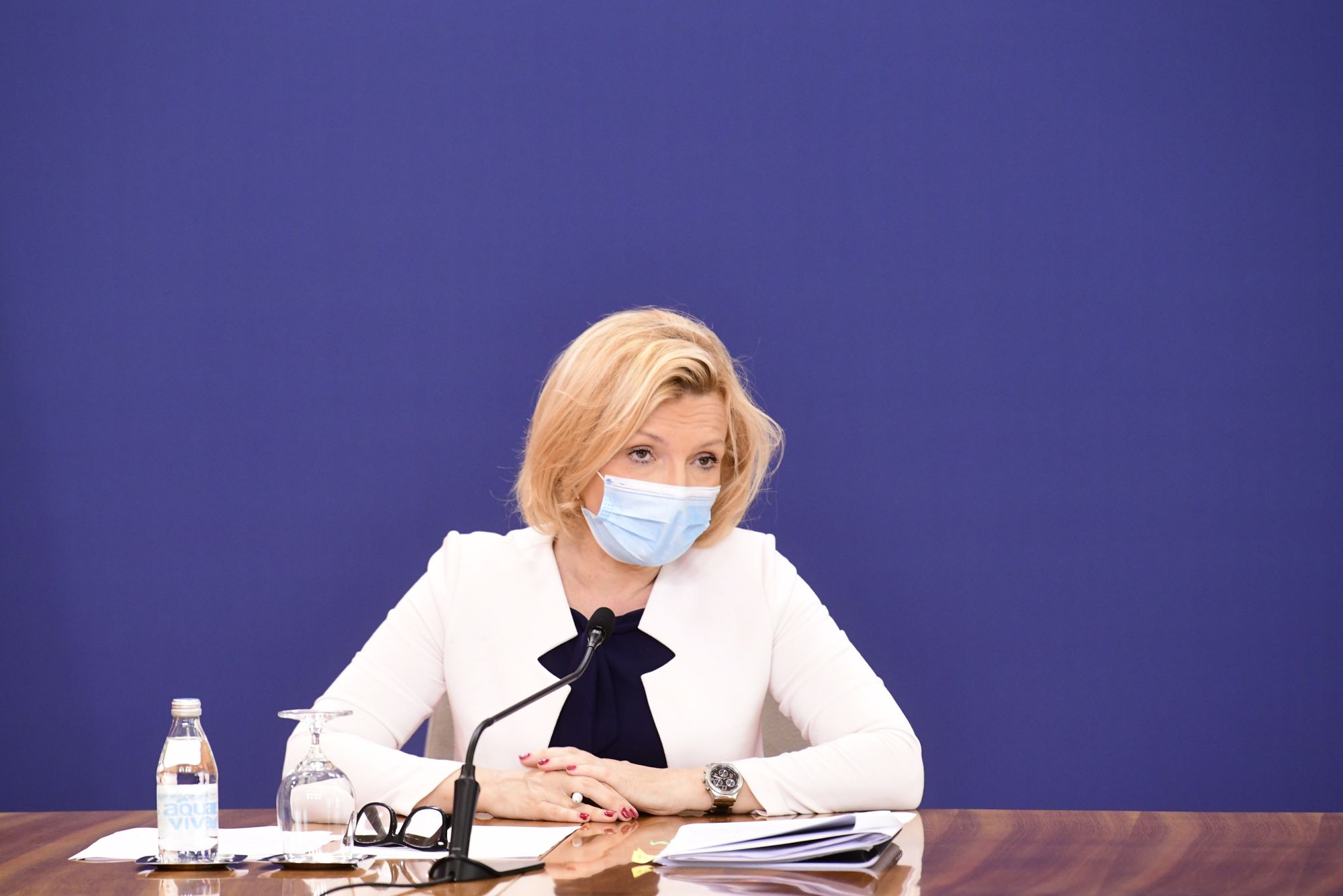 Beograd 24.07.2020. Konferencija za novinare, KZN, KZŠ, Krizni štab, koronavirus, Verica Jovanovic, direktor Batuta, dr Zoran Gojković, pokrajinski sekretar za zdravstvo Foto: Goran Srdanov/Nova.rs