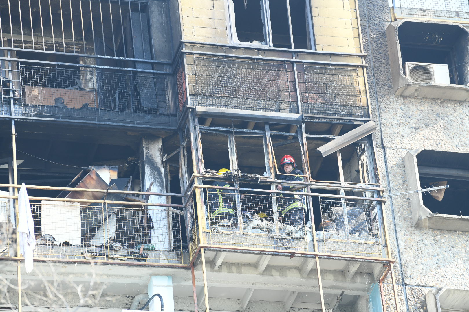 21.03.2020. Novi Beograd, požar, vatrosgasci Foto: Vesna Lalić/Nova.rs