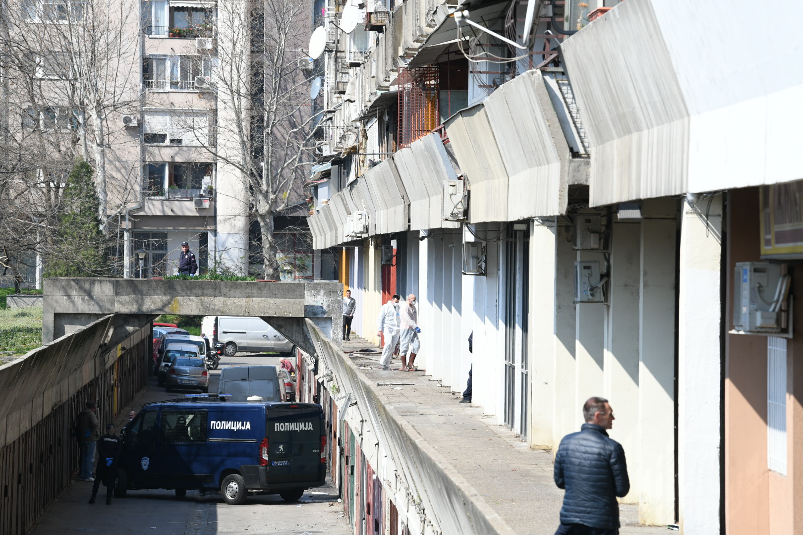 21.03.2020. Novi Beograd, požar, policija Foto: Vesna Lalić/Nova.rs