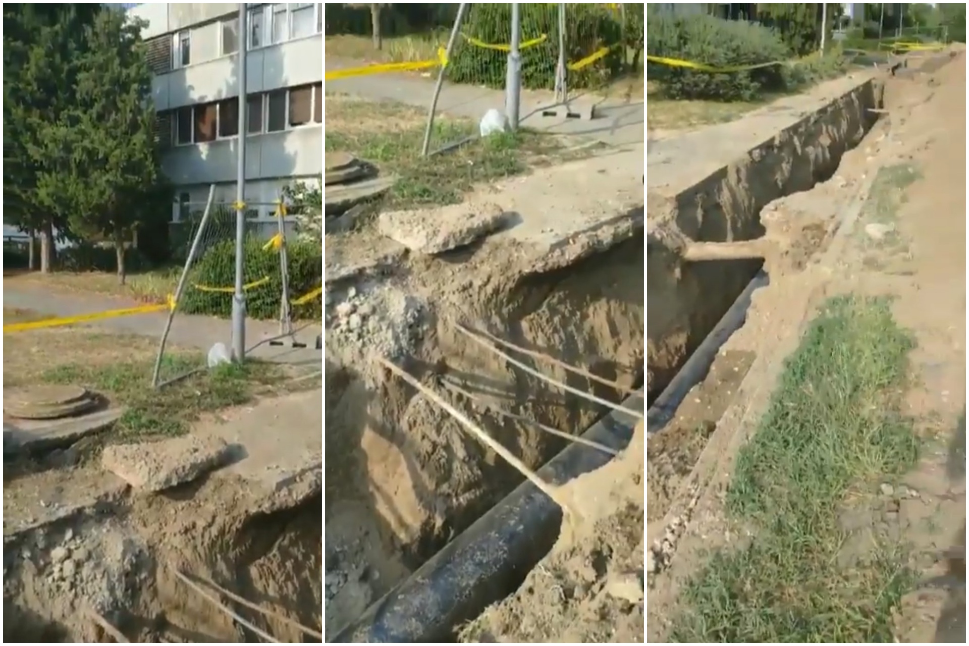 Savski nasip, vodovodne cevi