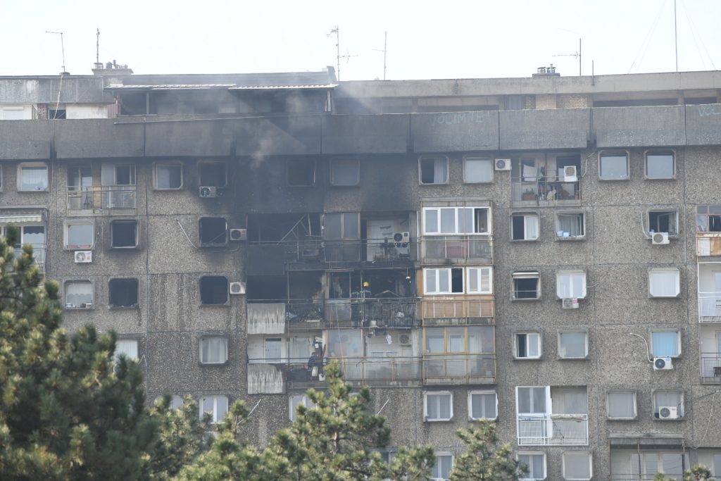 21.03.2020. Novi Beograd, požar Foto: Vesna Lalić/Nova.rs
