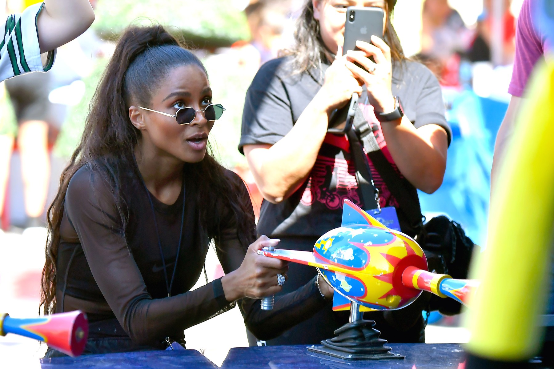 Sijera Princes, EXCLUSIVE: Ciara takes her two kids Future and Sienna to Universal Studios