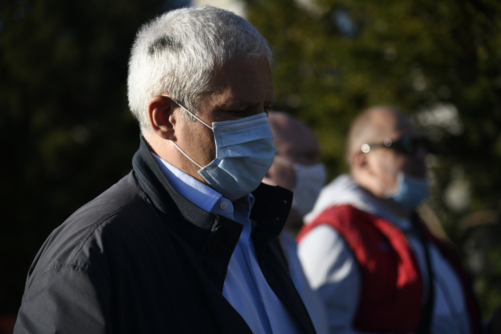 Beograd 30.04.2020. Boris Tadić, Protest, opozicija, Narodna skupština, Skupština, stepenice, vanredno stanje, policijski čas Foto: Nemanja Jovanović/Nova.rs