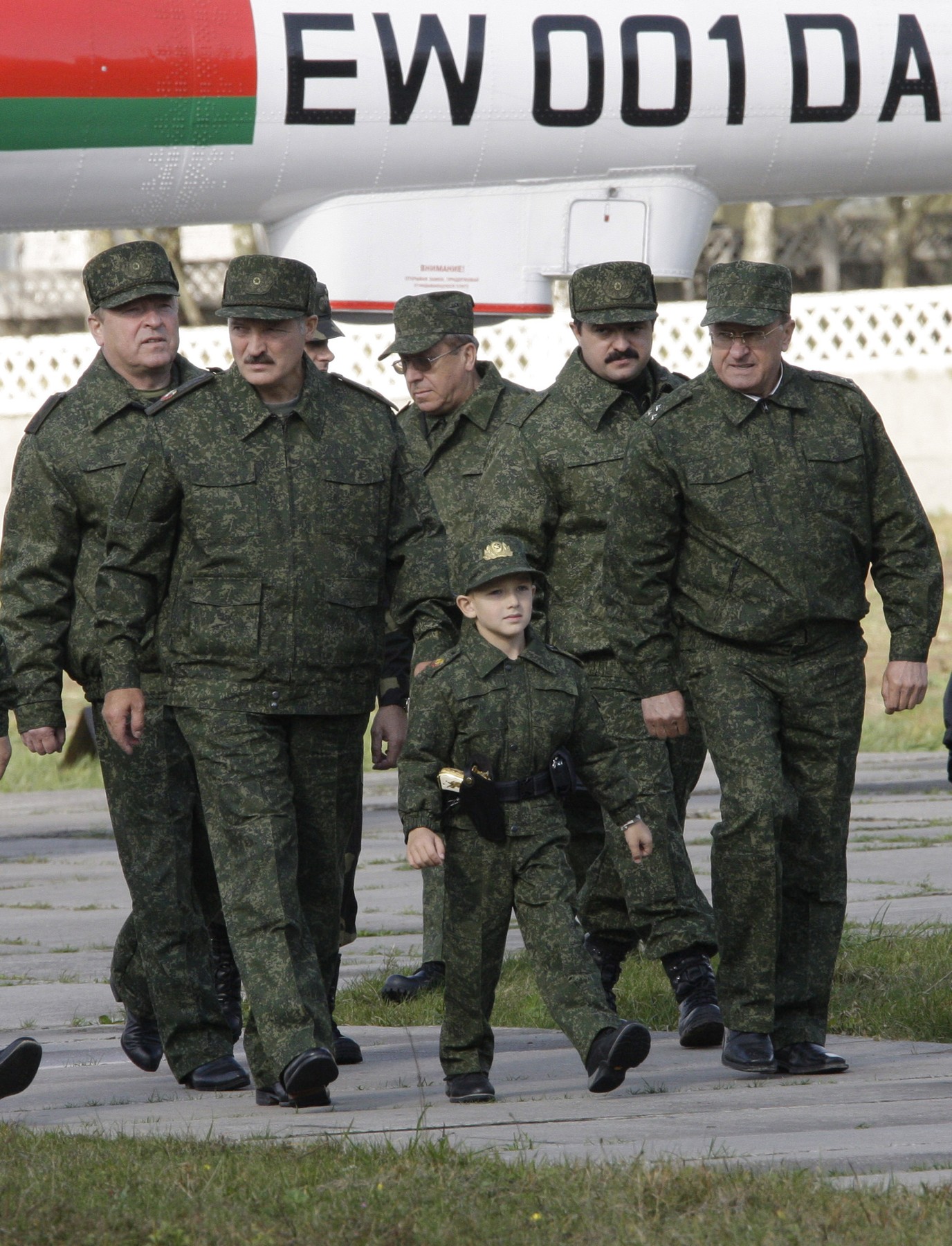 Belarus President Lukashenko's youngest son Nikolai.