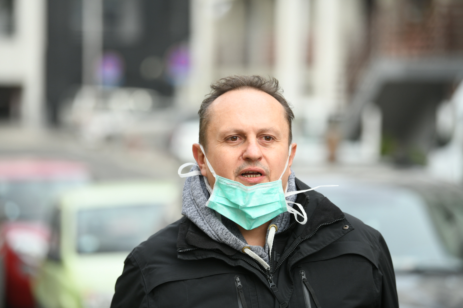 Beograd 27.03.2020. Duznik Mladen Simic, Izvrsitelj u doba korone, korona, koronavirus, izvrsenje, iseljenje firma Cube Real Estate, Mihaila Pupina 160b, Foto: Vesna Lalić/Nova.rs