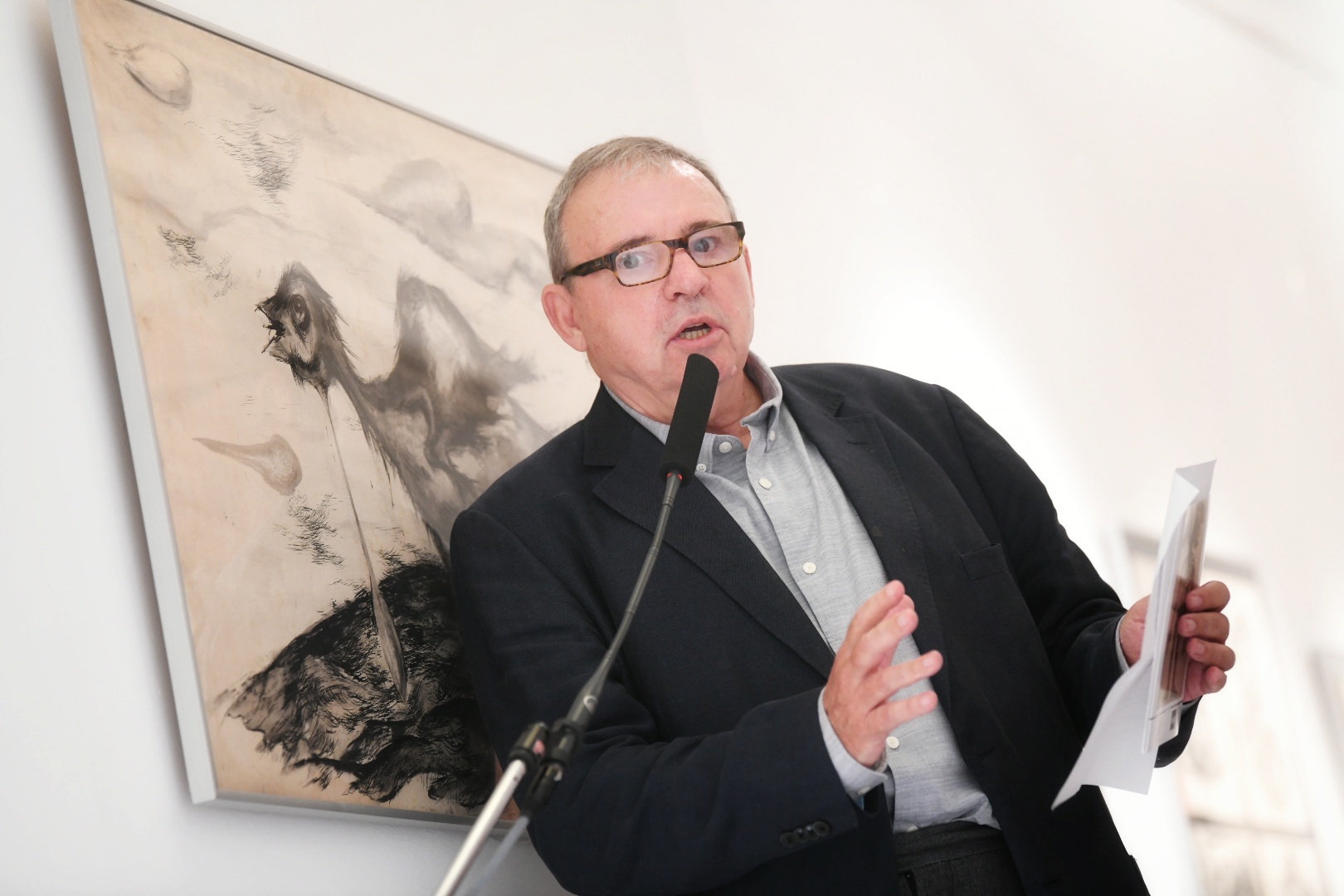 Beograd 22. septembar 2020. Galerija Haos otvaranje izlozbe Milije Nesica Foto:Vesna Lalić/Nova.rs