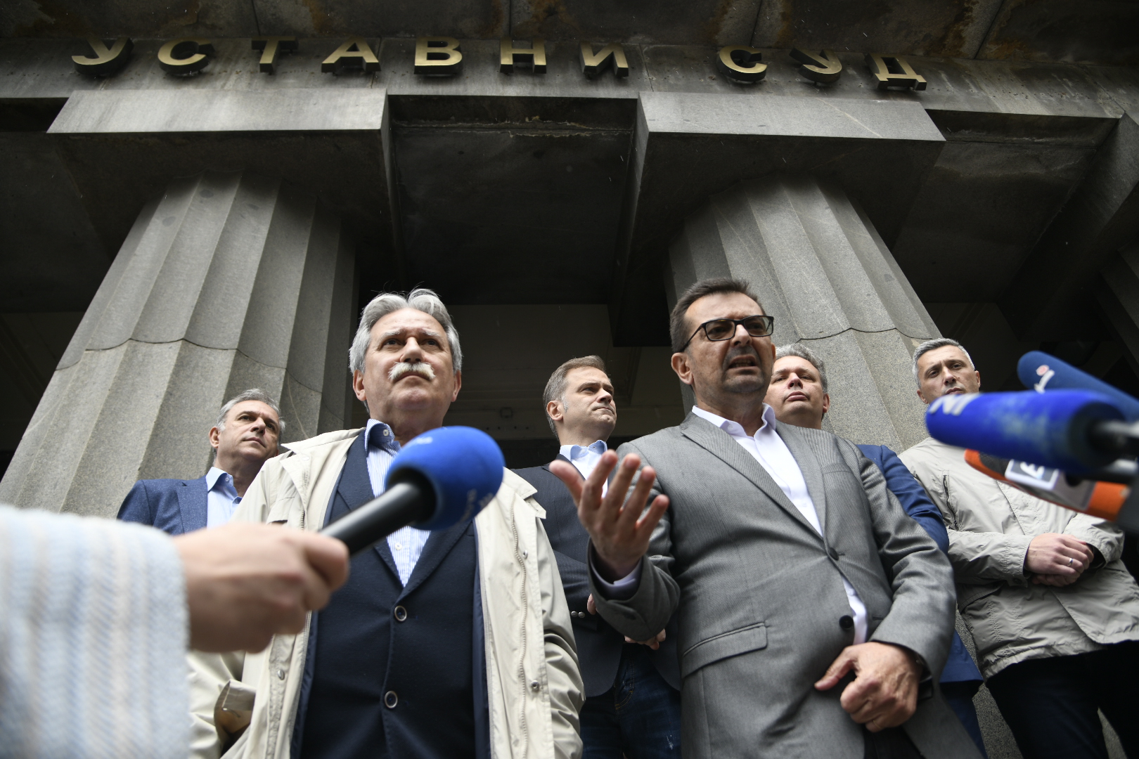 Beograd 25.05.2020. Slobodan Samardžić, Janko Veselinović, Borko Stefanović, Boško Obradović, Savez sa Srbiju, SzS. Ustavni sud Foto: Neman Jovanović/Nova.rs