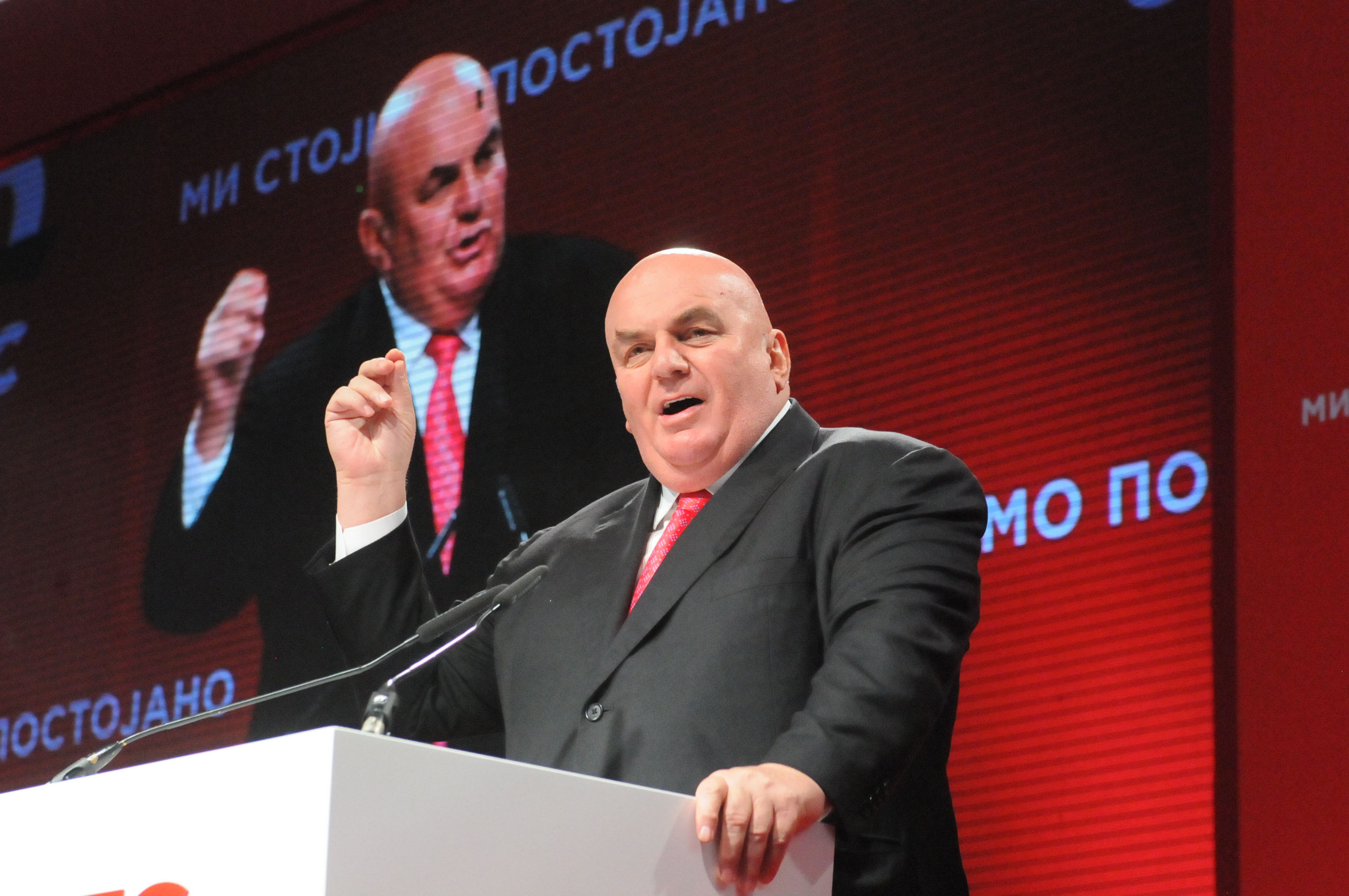 Kraljevo, 1. marta 2020. Predsednik Jedinstvene Srbije Dragan Marković Palma  na svecanom skupu obelezavanja trideset godina postojanja Socijalisticke partije Srbije u Kraljevu. FOTO TANJUG/ SASA PETROVIC/ bs