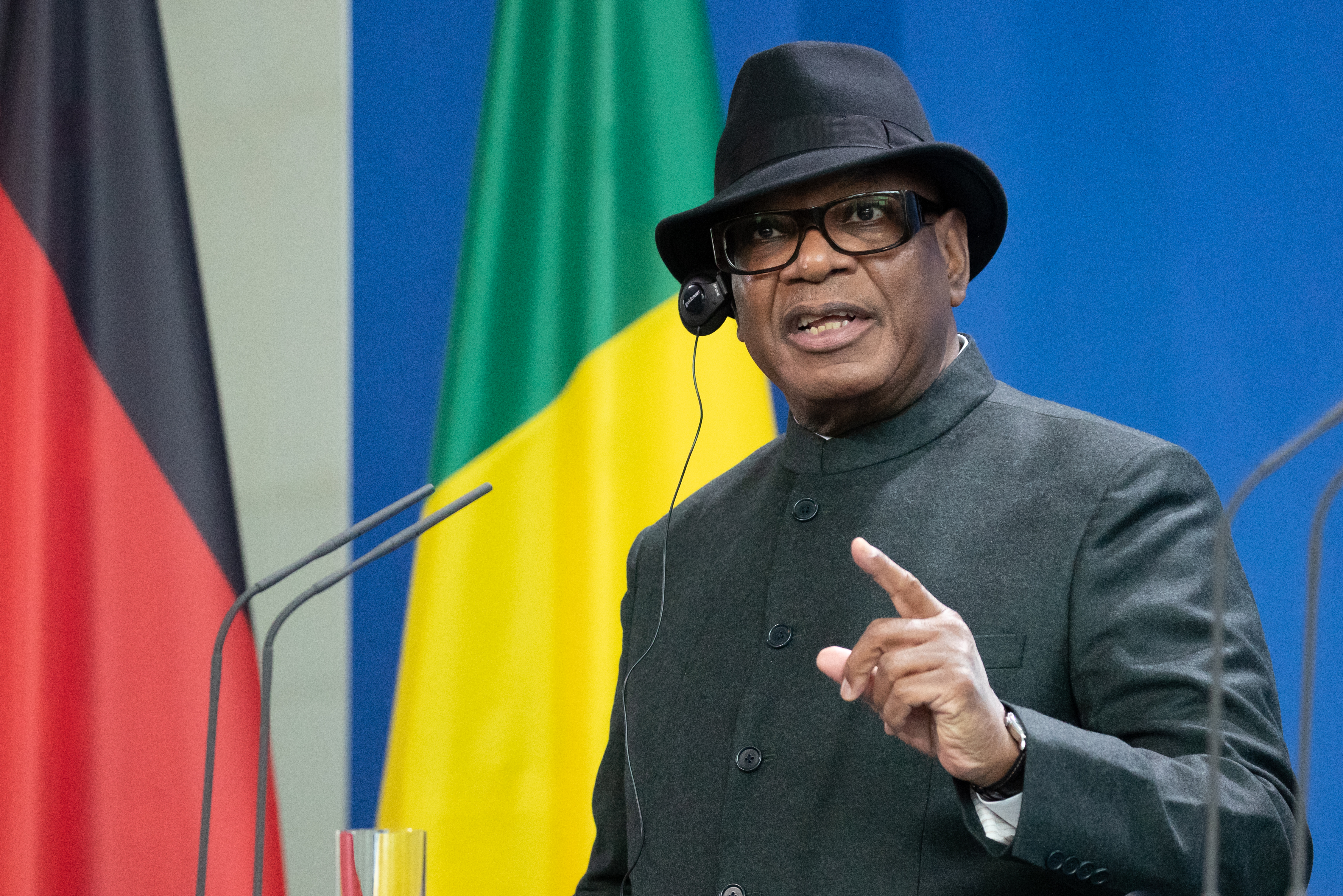 Malian President Ibrahim Boubacar Keita meets Merkel in Berlin